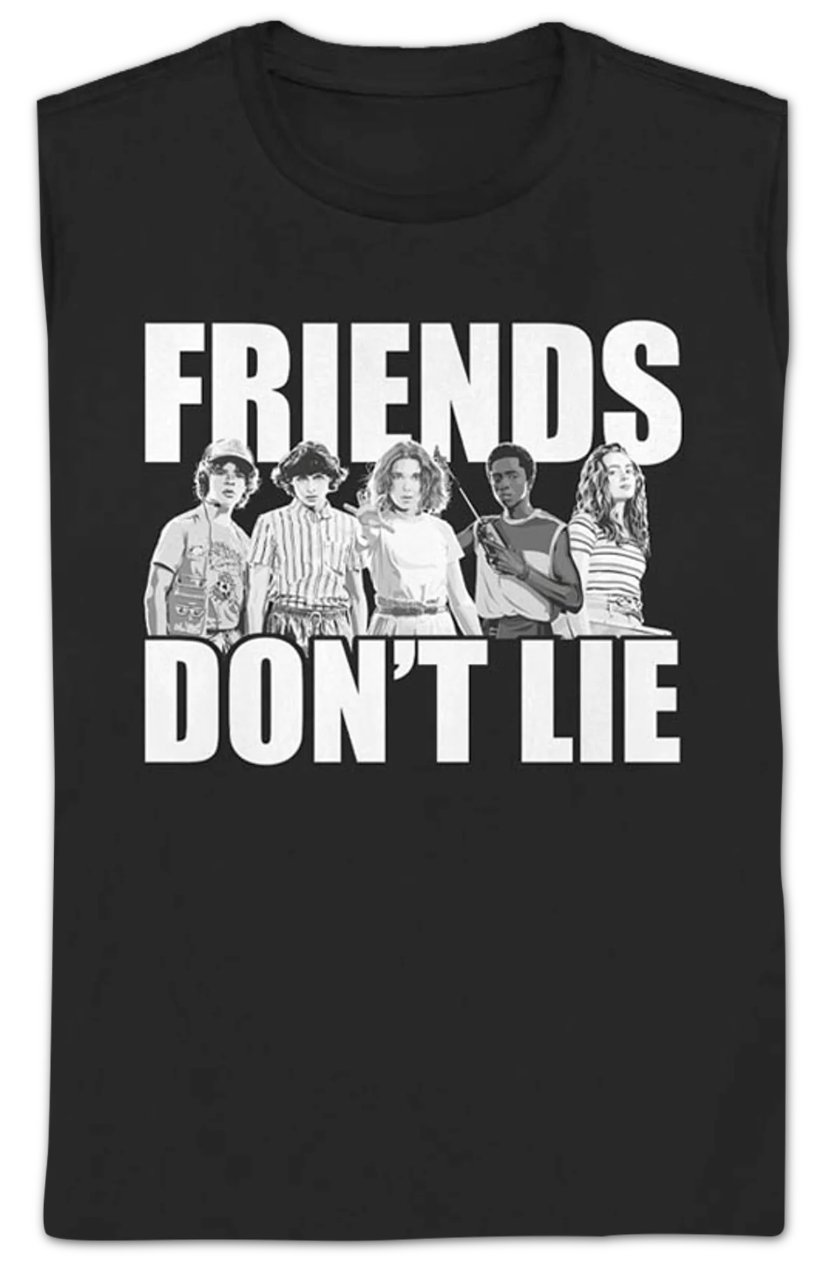 Womens Friends Don't Lie Stranger Things Shirt - Image 2