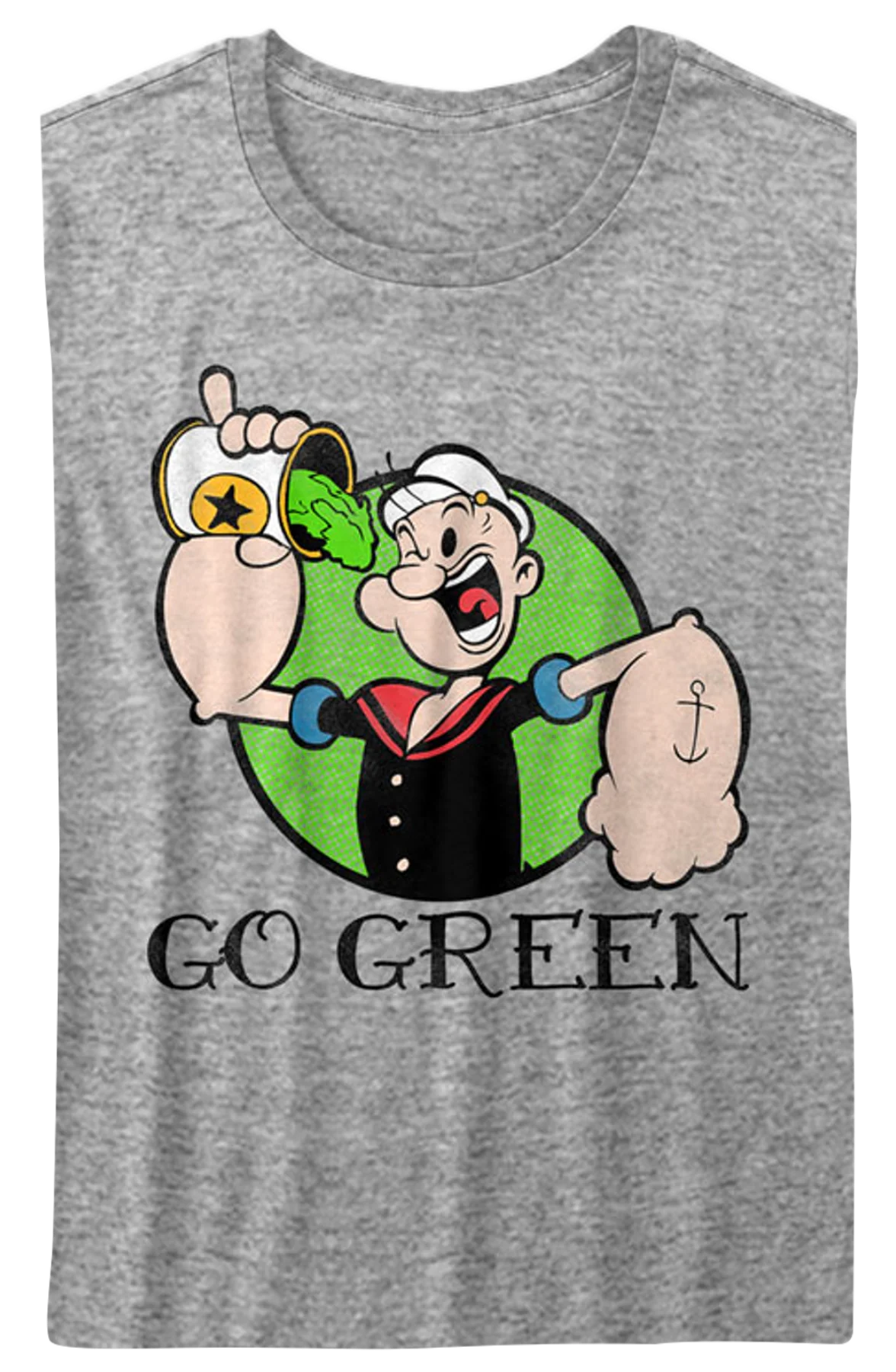 Womens Go Green Popeye Shirt - Image 2