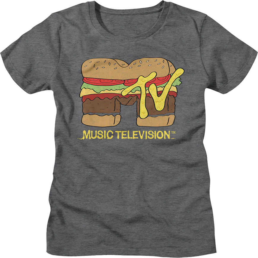 Womens Hamburger Logo MTV Shirt
