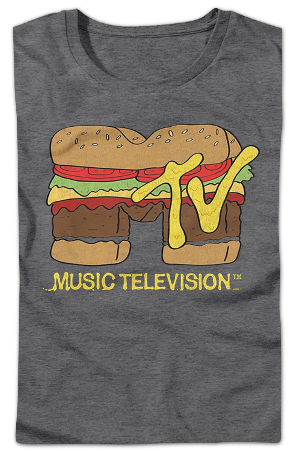 Womens Hamburger Logo MTV Shirt - Image 2