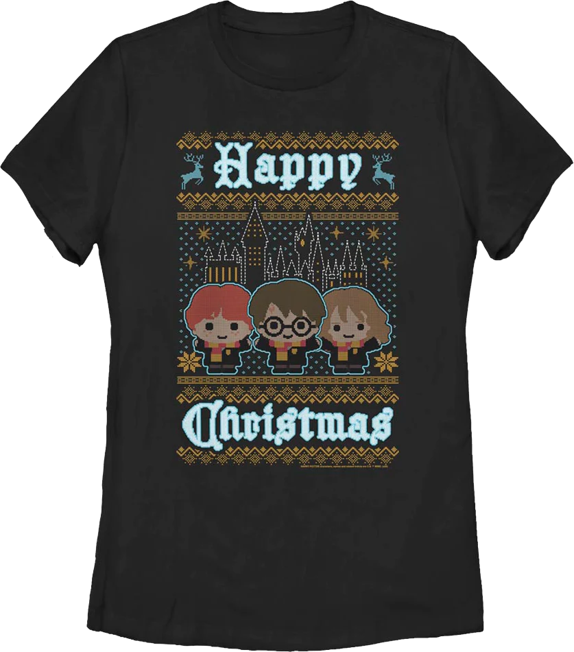 Womens Happy Christmas Harry Potter Shirt