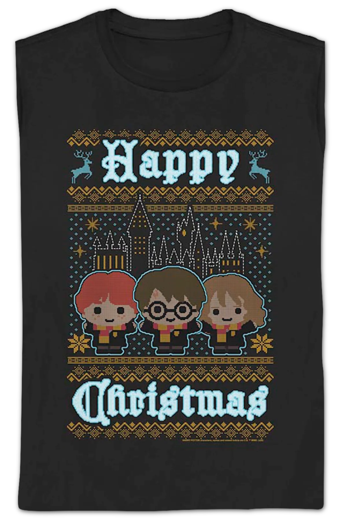 Womens Happy Christmas Harry Potter Shirt - Image 2