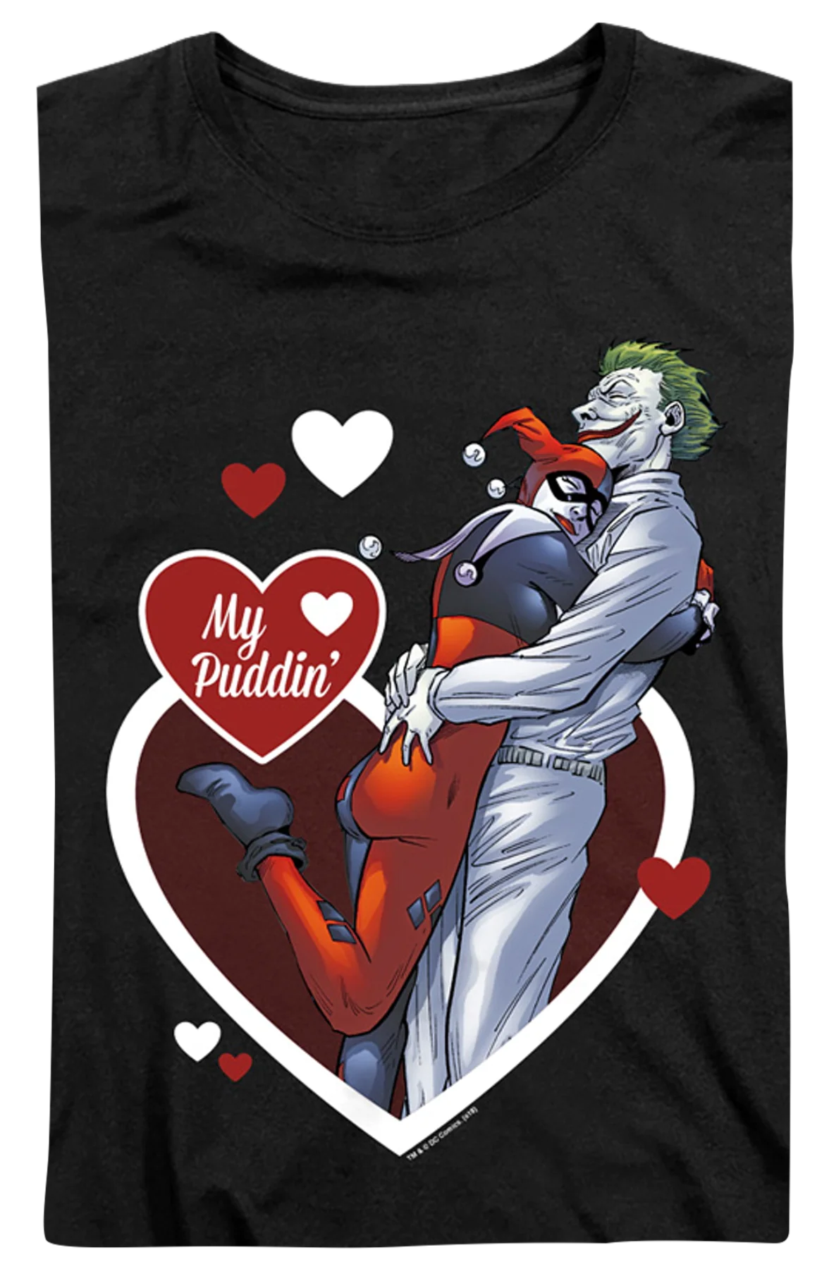 Womens Harley Quinn And The Joker My Puddin' DC Comics Shirt - Image 2