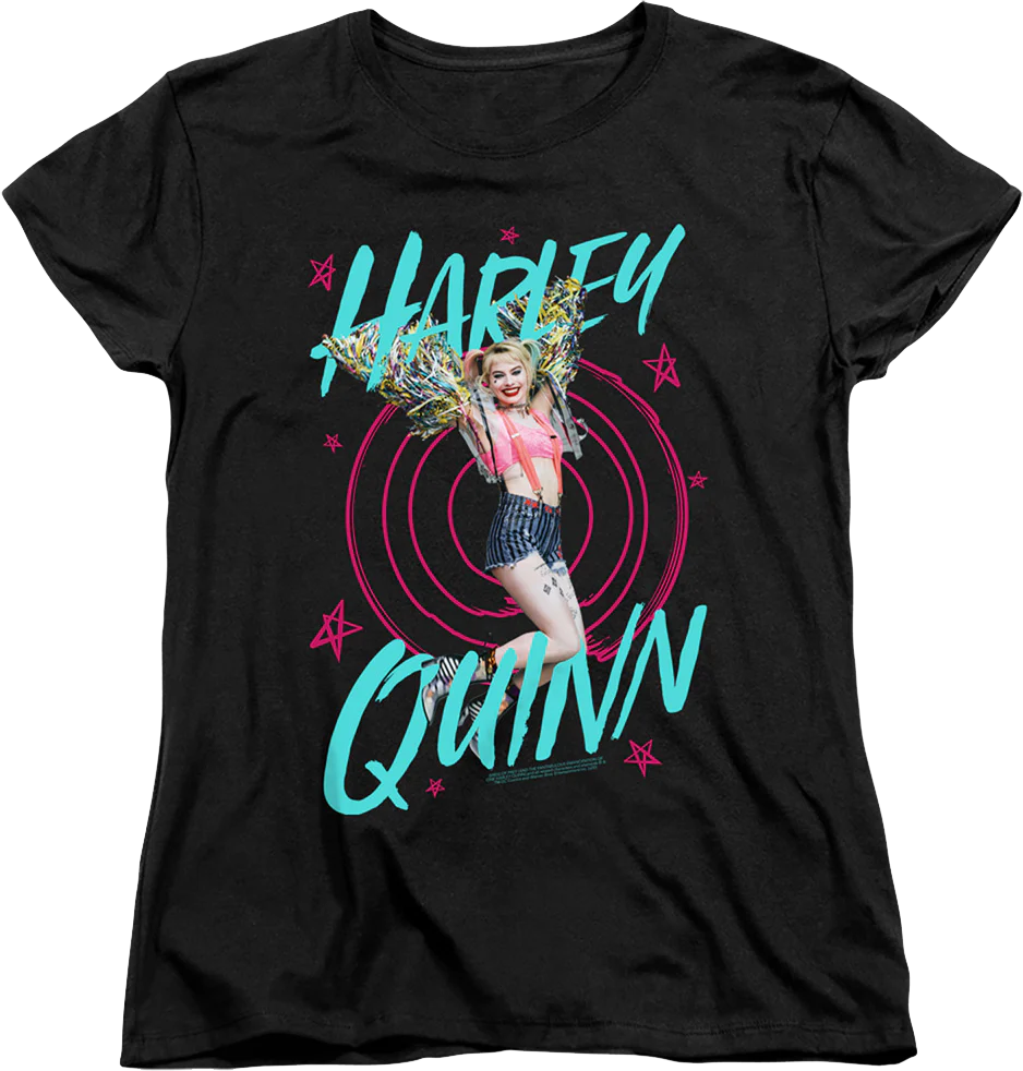 Womens Harley Quinn Target Birds Of Prey Shirt