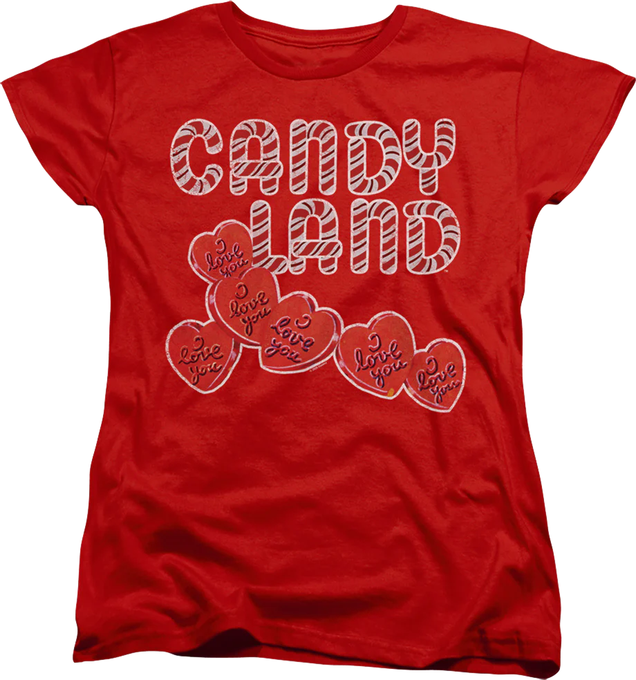 Womens Hearts Candy Land Shirt