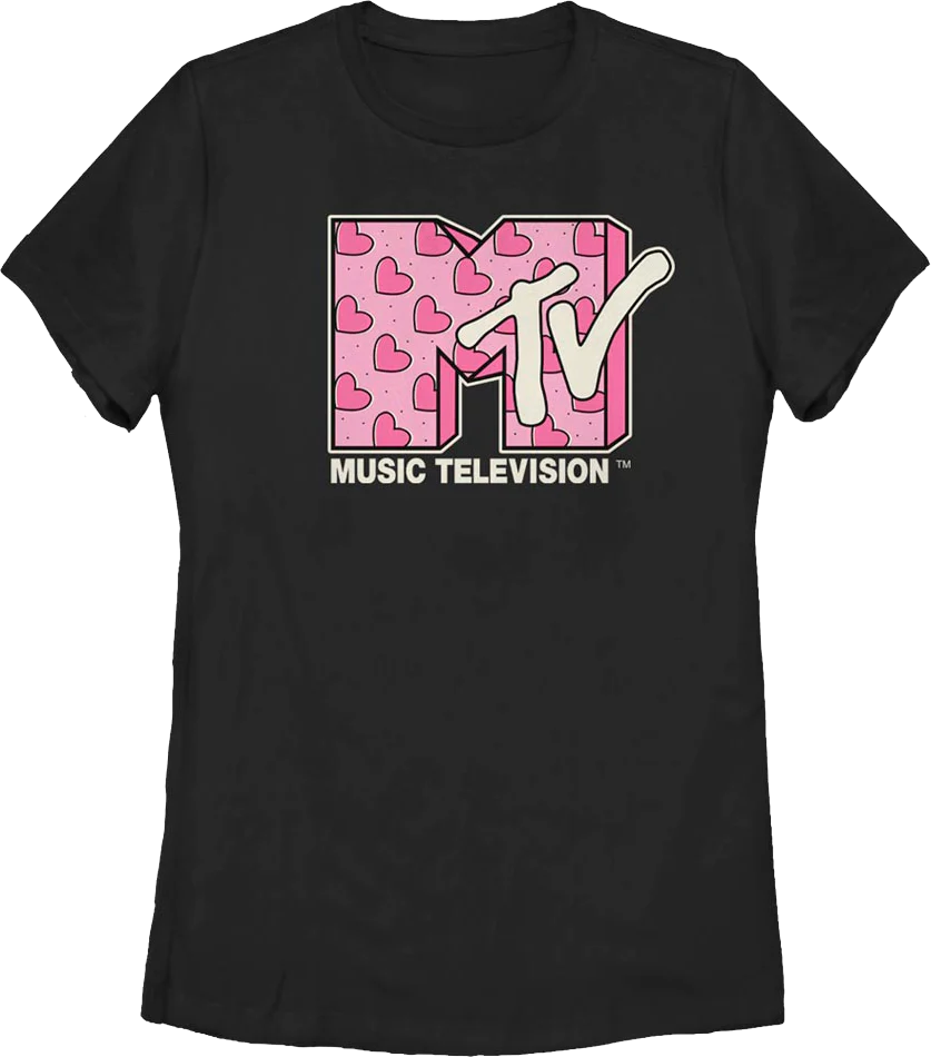 Womens Hearts Logo MTV Shirt