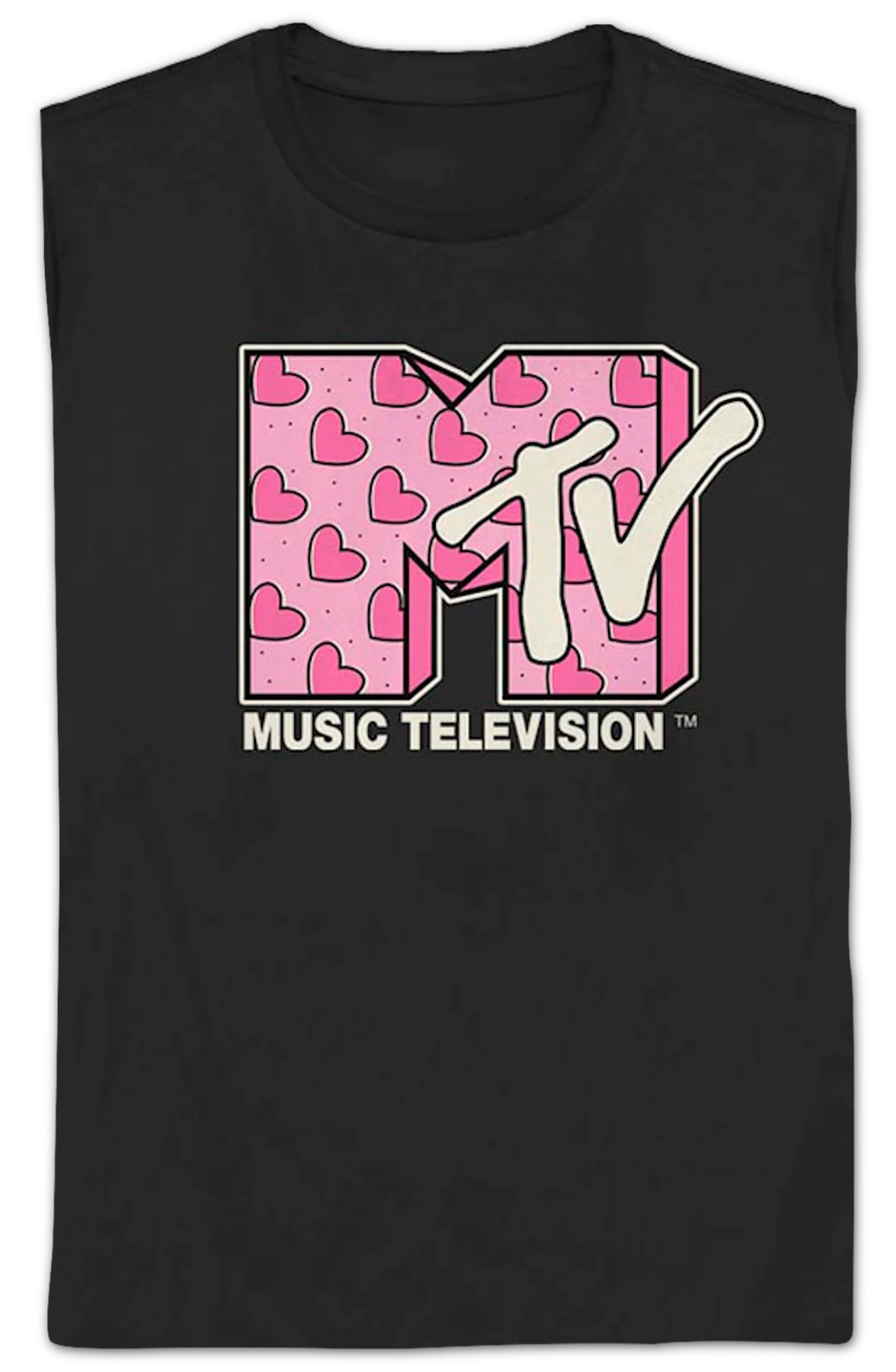 Womens Hearts Logo MTV Shirt - Image 2