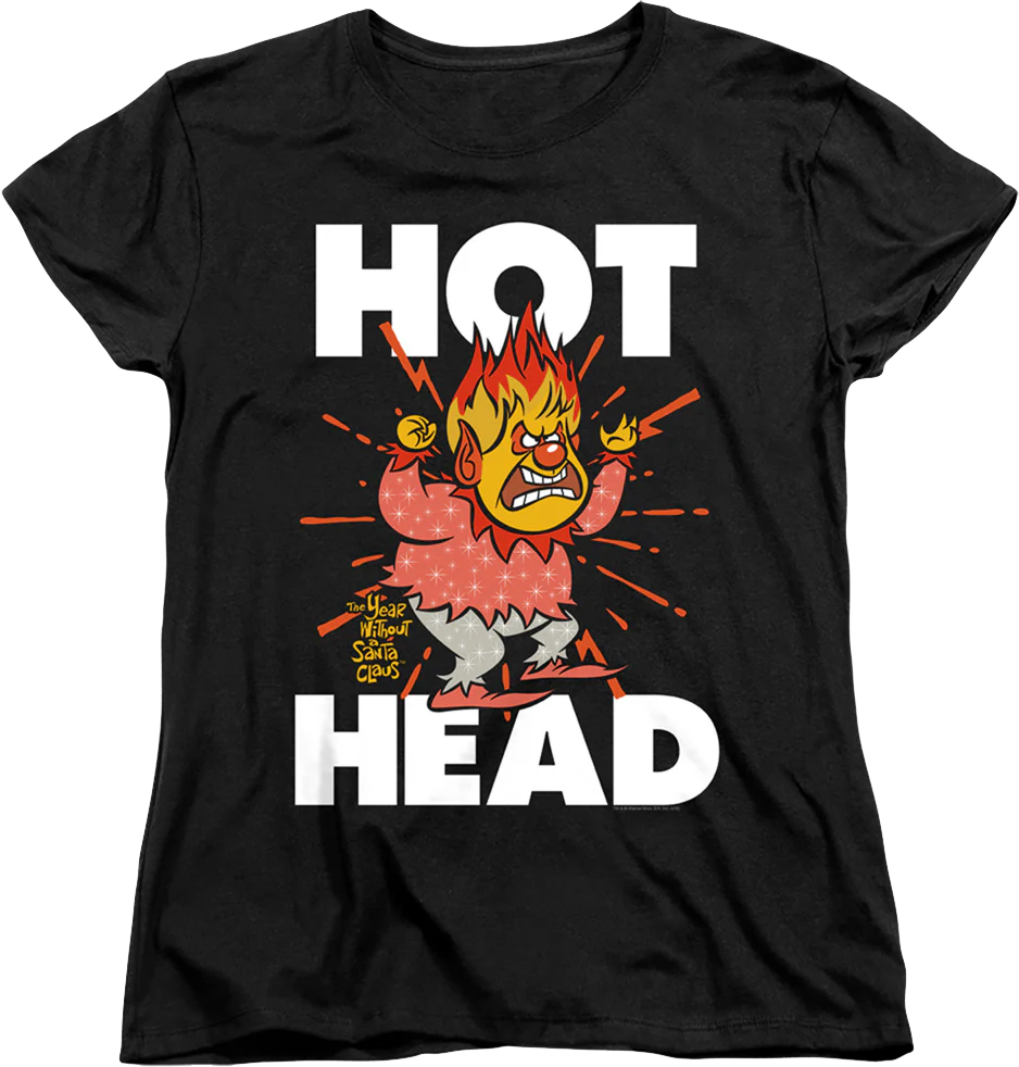 Womens Heat Miser Hot Head The Year Without A Santa Claus Shirt