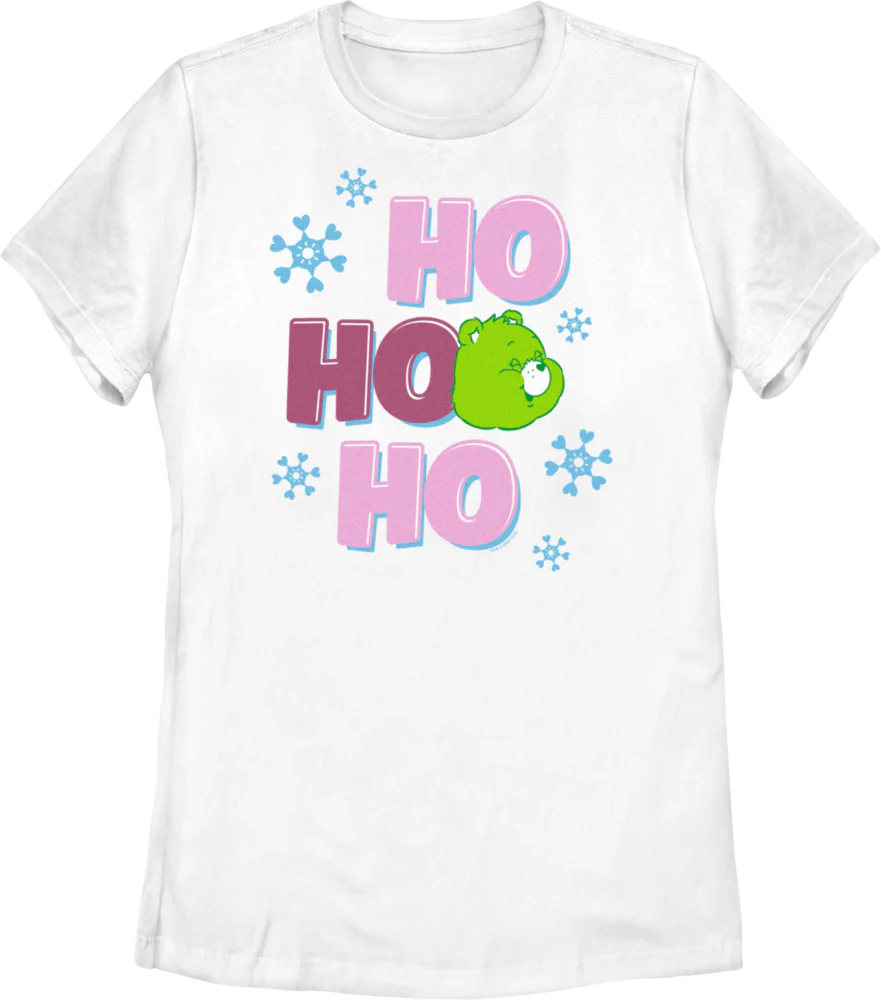 Womens Ho Ho Ho Care Bears Shirt
