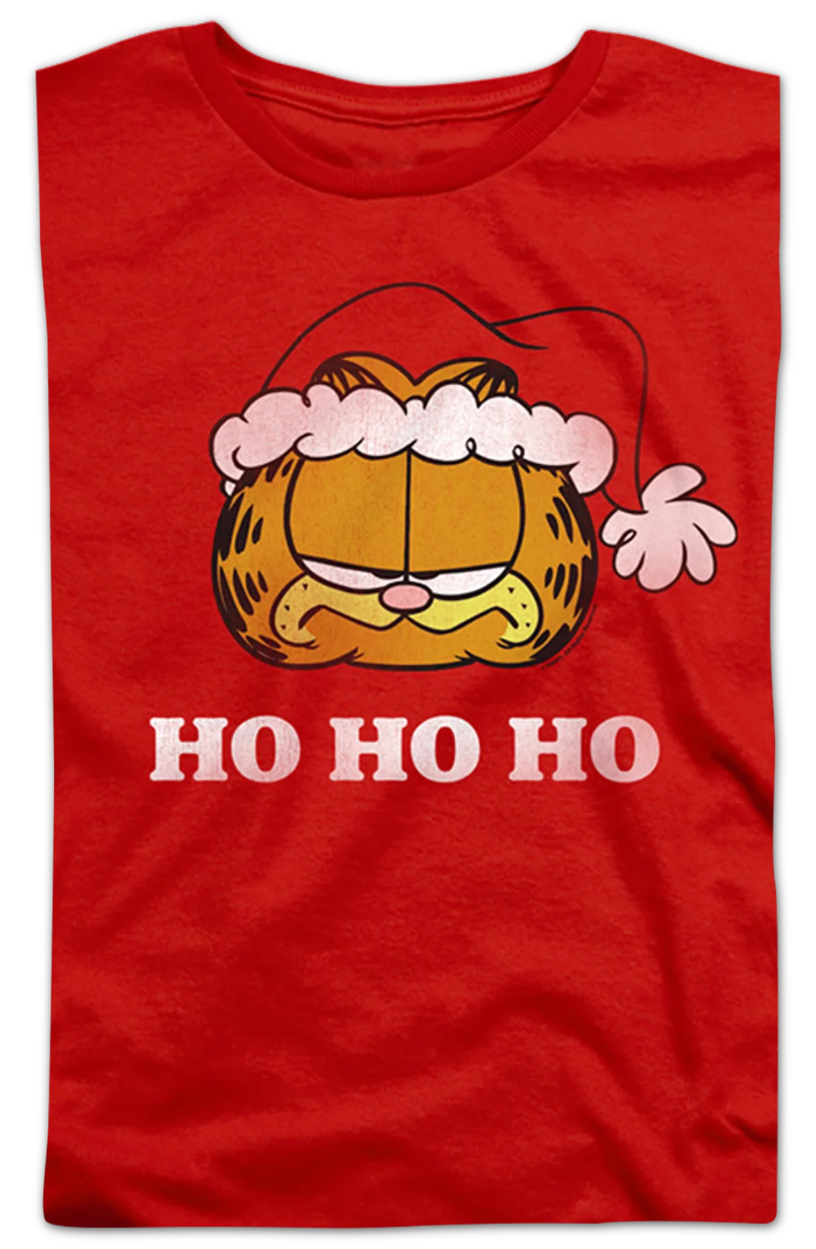 Womens Ho Ho Ho Garfield Christmas Shirt - Image 2