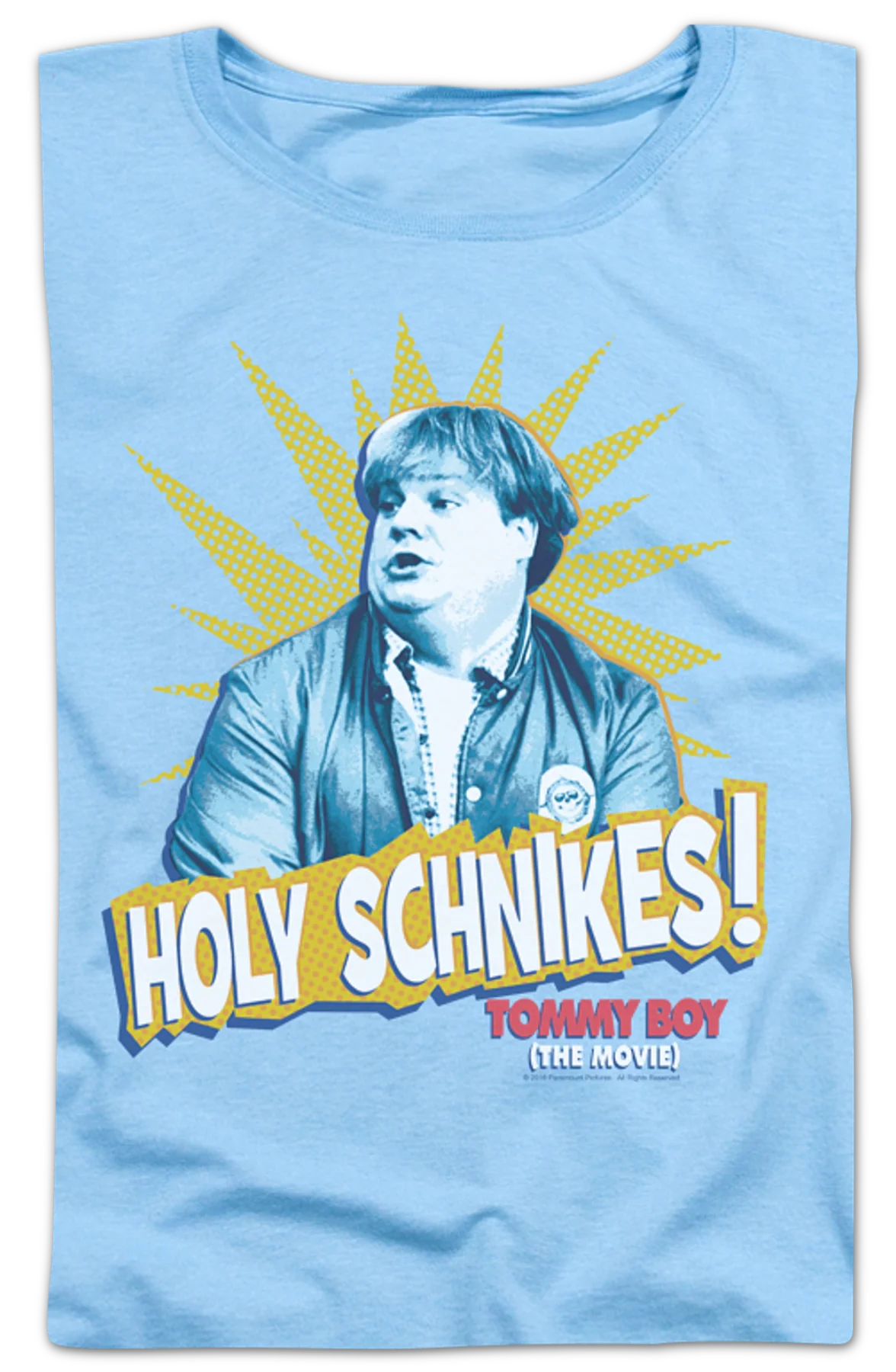 Womens Holy Schnikes Tommy Boy Shirt - Image 2
