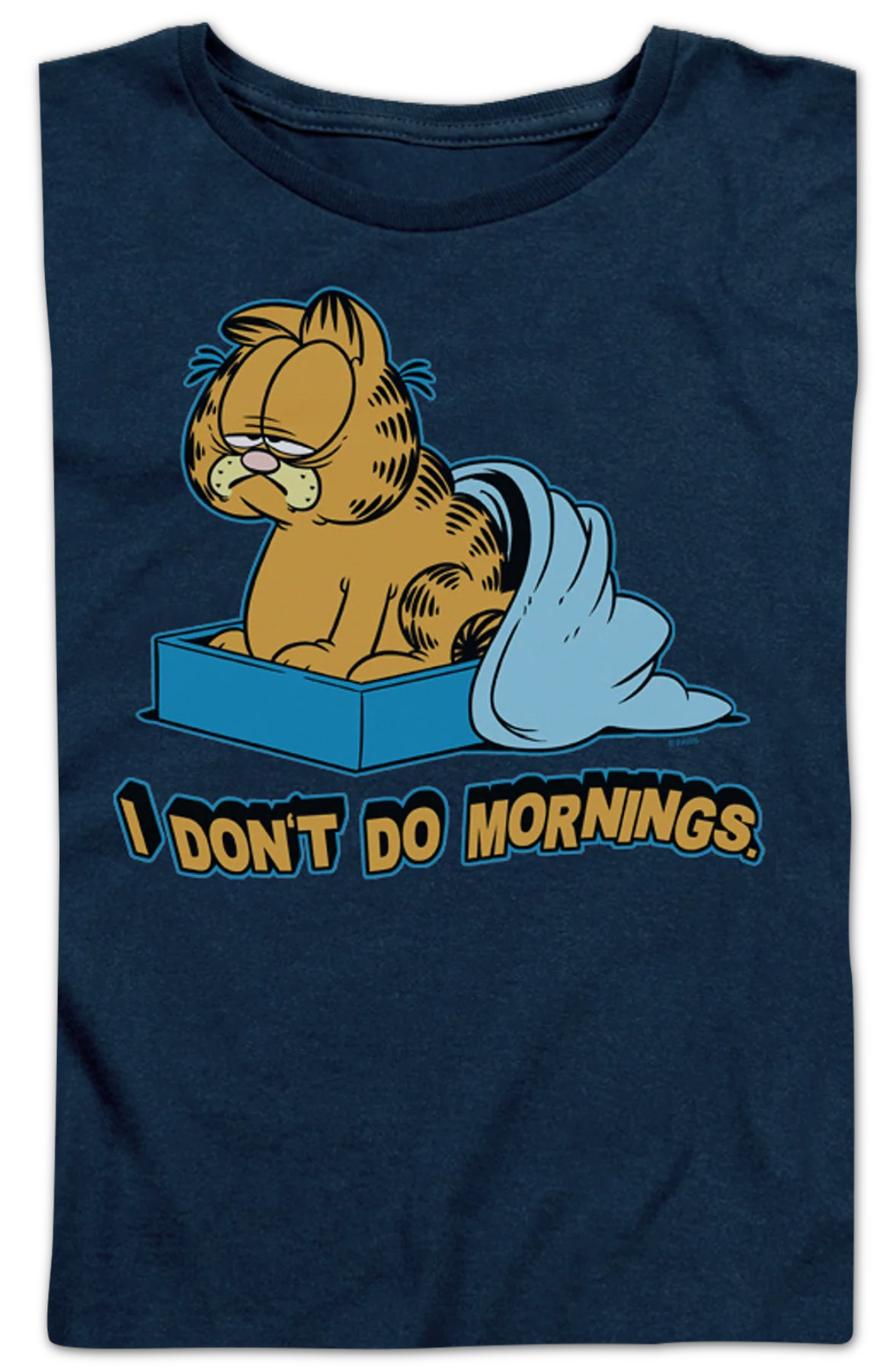 Womens I Don't Do Mornings Garfield Shirt - Image 2