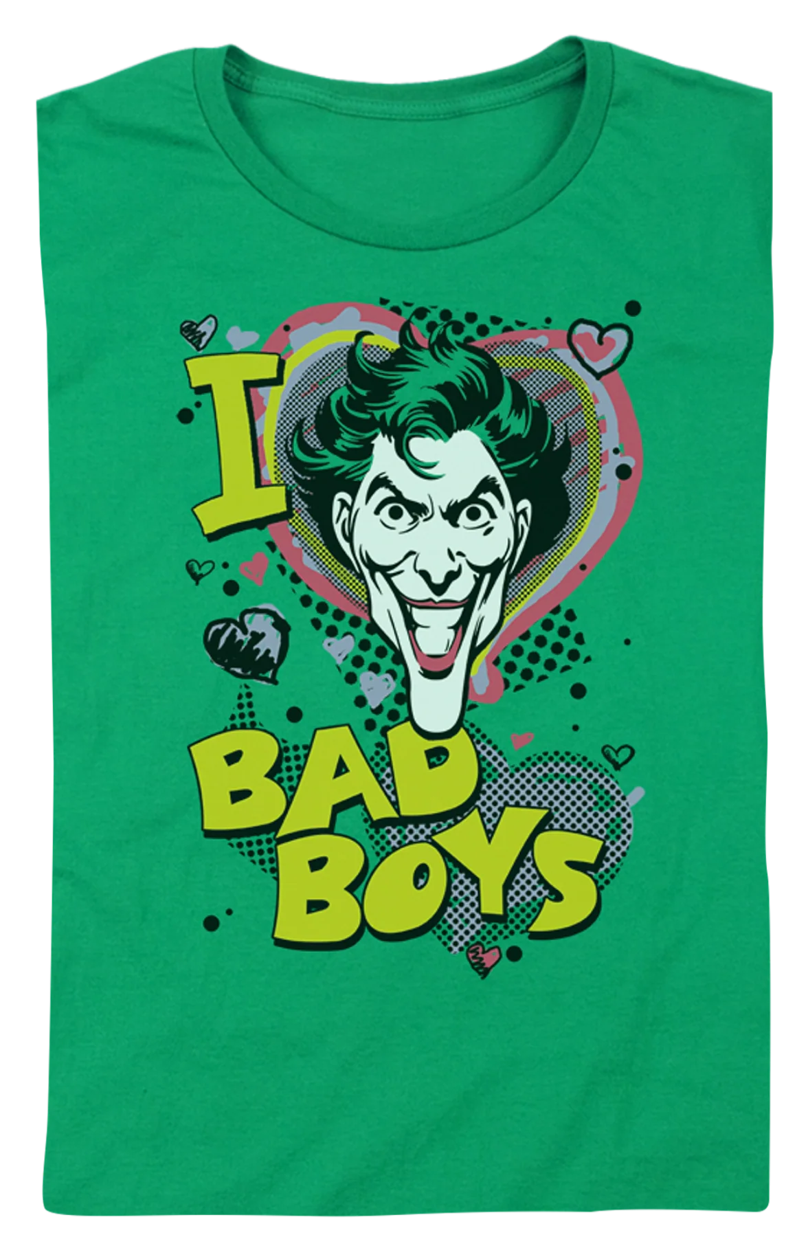 Womens I Love Bad Boys Joker Shirt - Image 2
