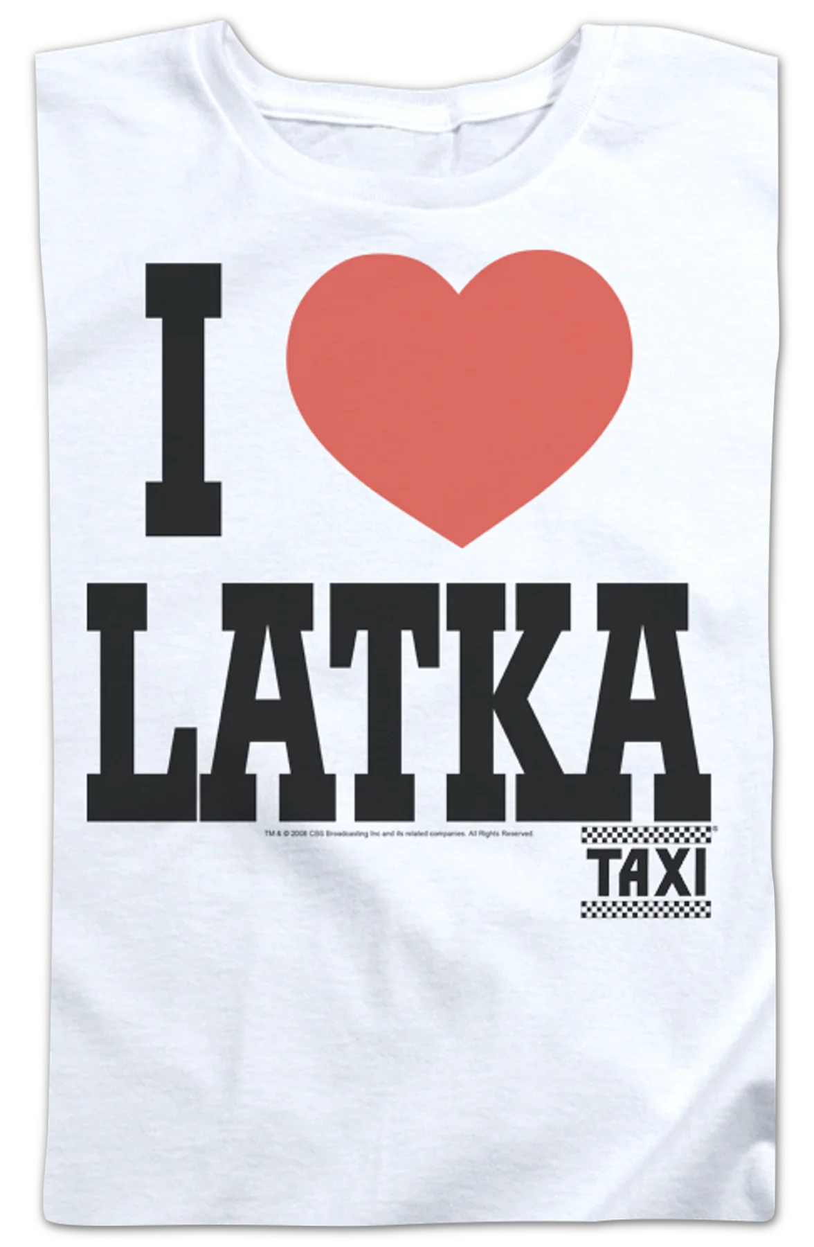 Womens I Love Latka Taxi Shirt - Image 2