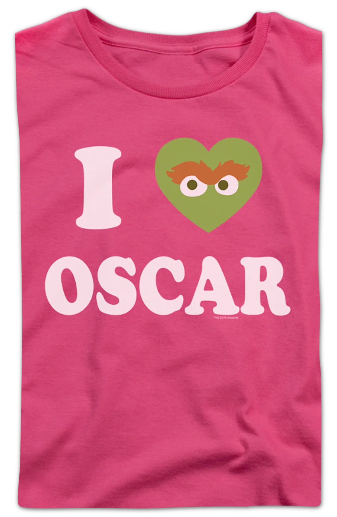 Womens I Love Oscar Sesame Street Shirt - Image 2