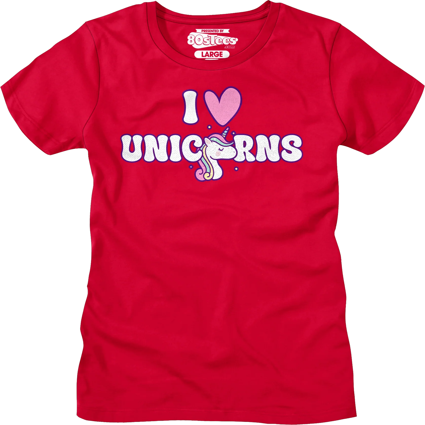 Womens I Love Unicorns Shirt - Image 7