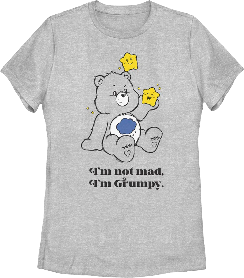 Womens I'm Not Mad I'm Grumpy Care Bears Shirt