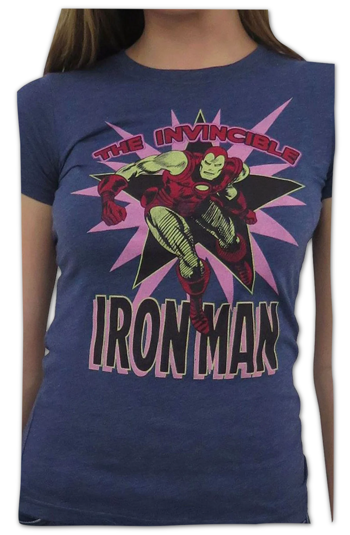 Womens Invincible Iron Man Marvel Comics Shirt - Image 2
