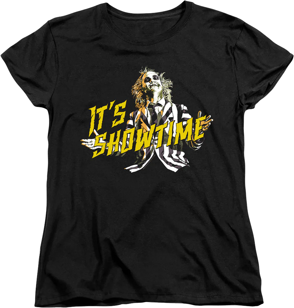 Womens It's Showtime Beetlejuice Shirt