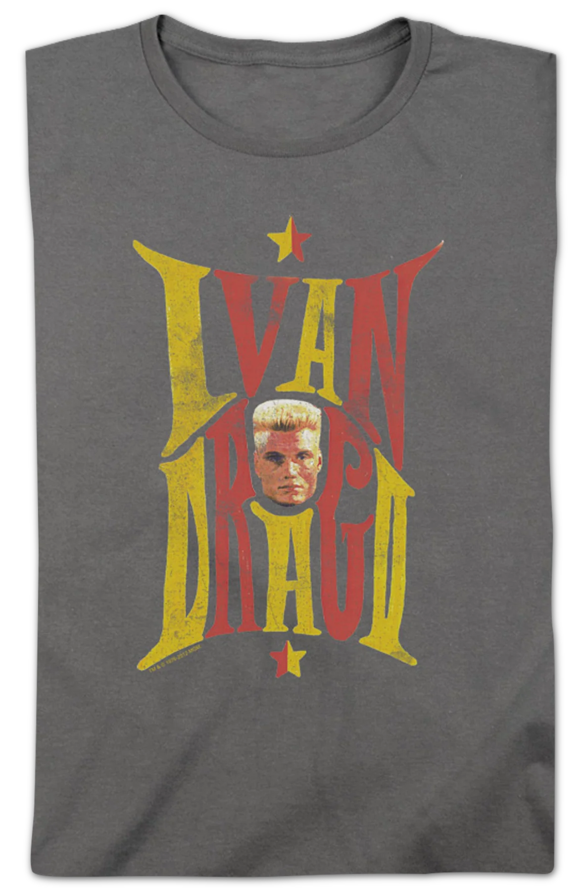 Womens Ivan Drago Name And Face Rocky Shirt - Image 2
