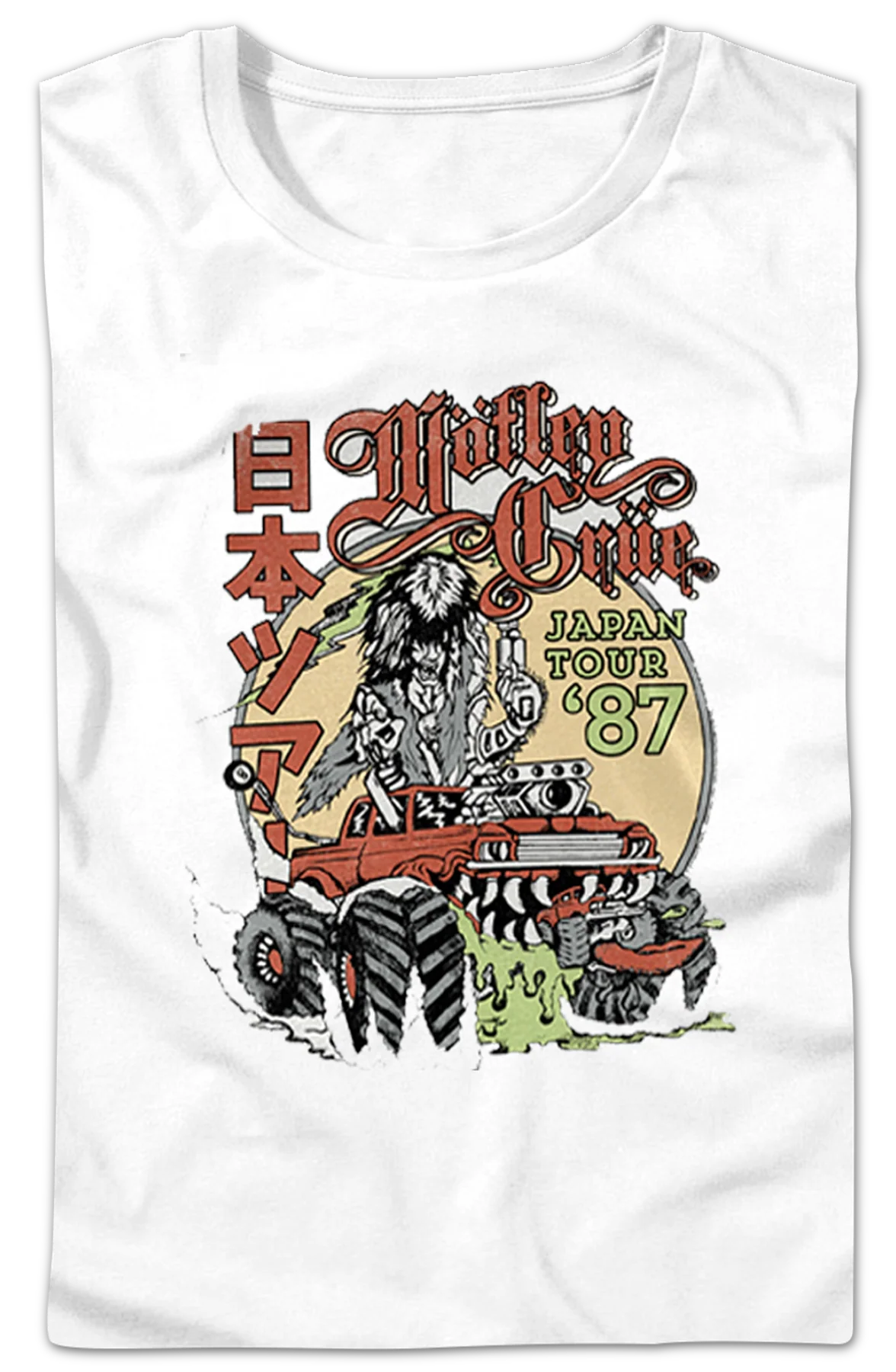 Womens Japan Tour '87 Motley Crue Shirt - Image 2