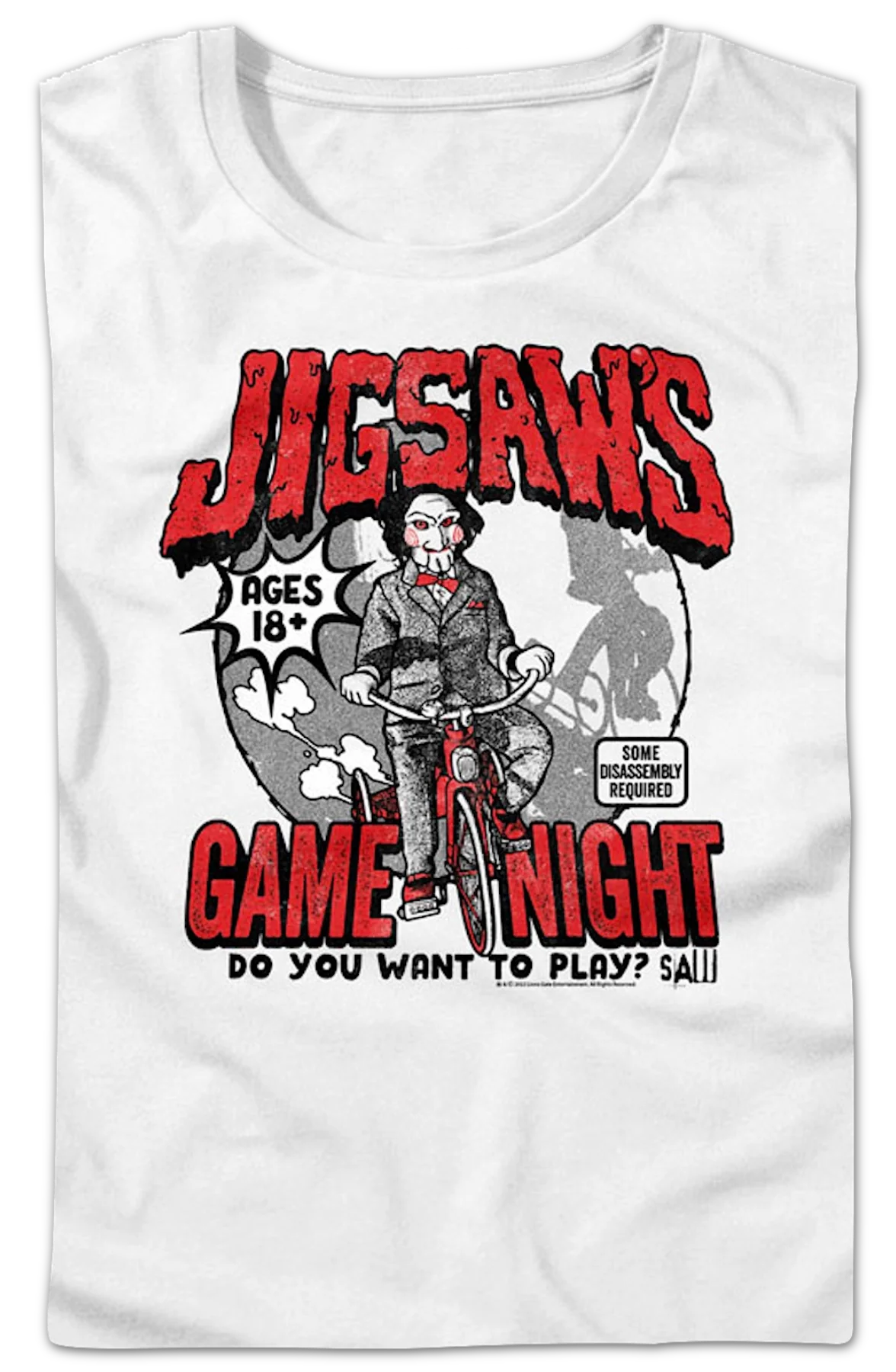 Womens Jigsaw's Game Night Saw Shirt - Image 2