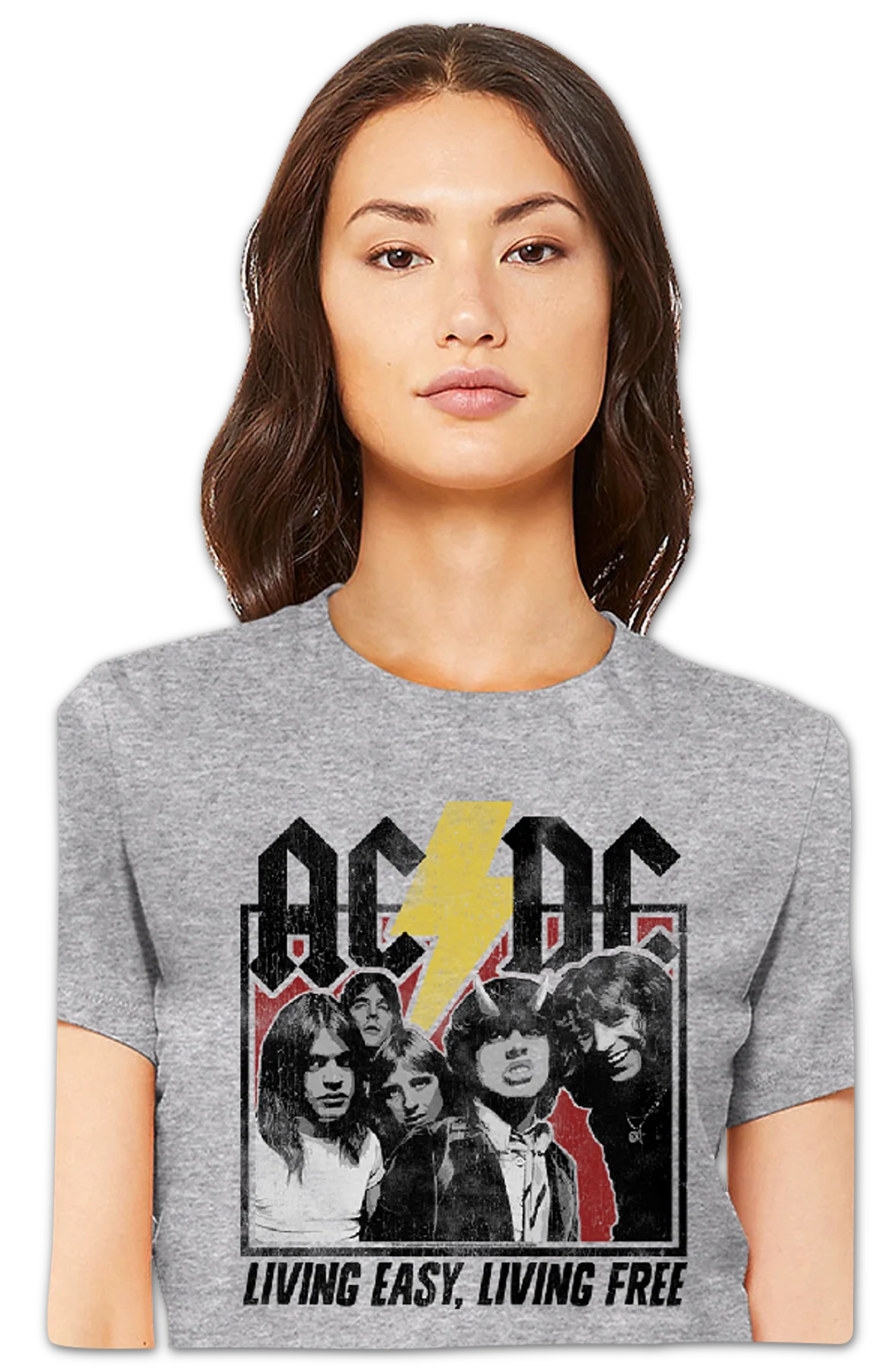 Womens Living Easy Living Free ACDC Shirt - Image 2