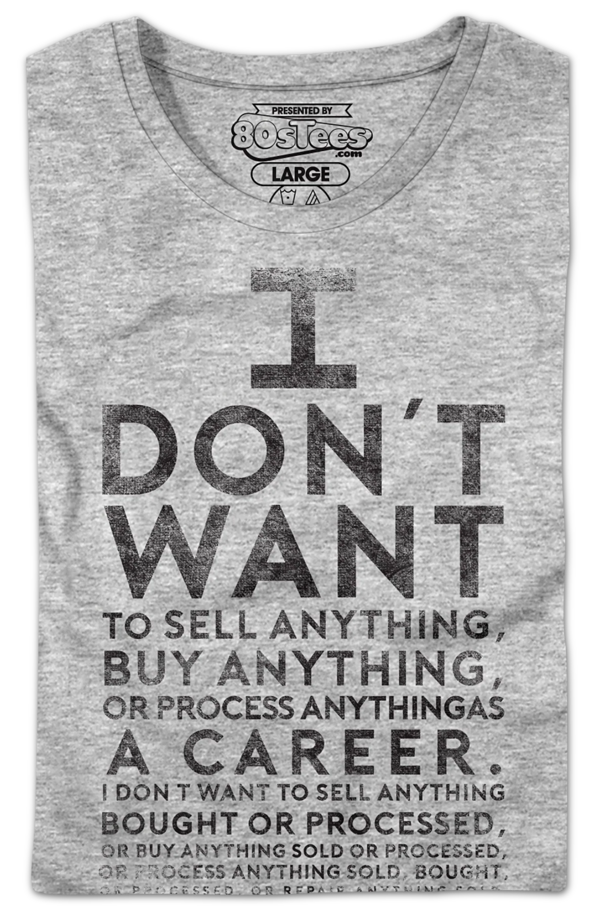 Womens Lloyd Dobler I Don't Want To Sell Anything Say Anything Shirt - Image 2