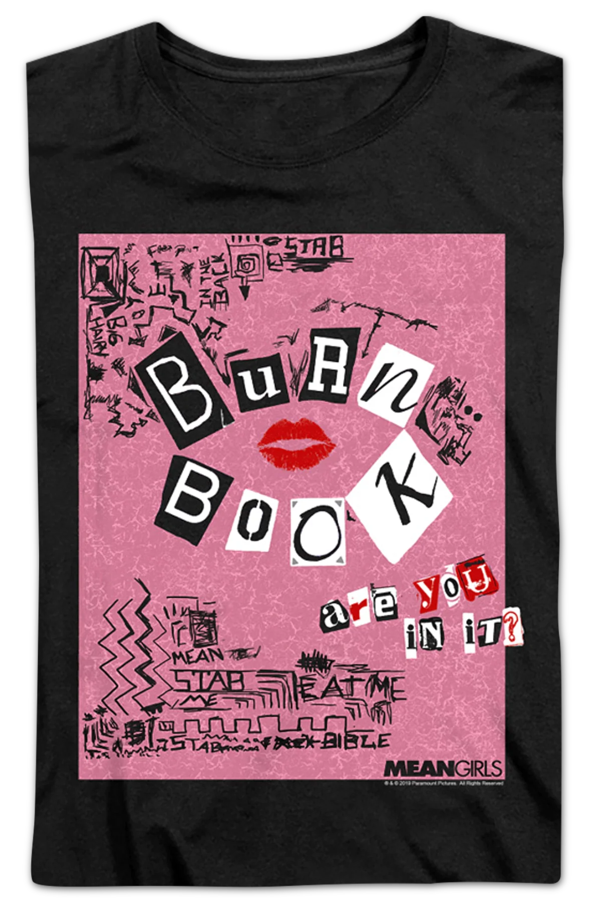 Womens Mean Girls Burn Book Shirt - Image 2