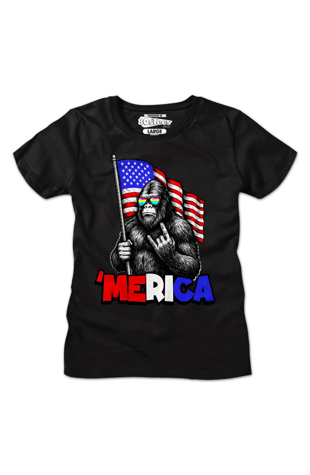 Womens 'Merica Bigfoot Shirt - Image 2