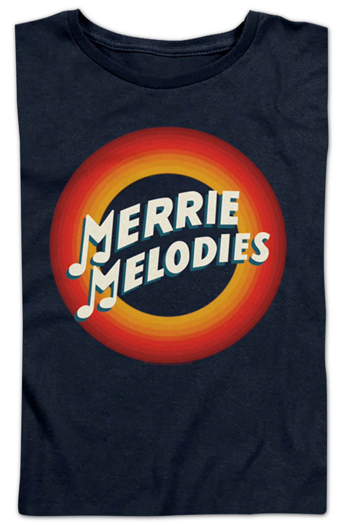 Womens Merry Melodies Logo Looney Tunes Shirt - Image 2
