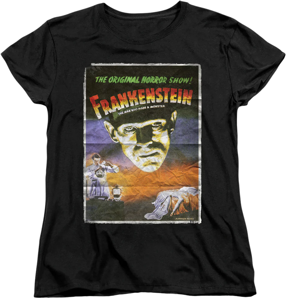 Womens Movie Poster Frankenstein Shirt