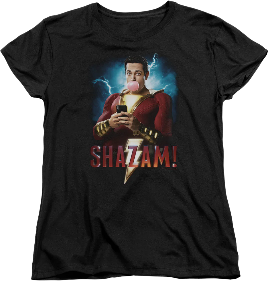 Womens Movie Poster Shazam Shirt