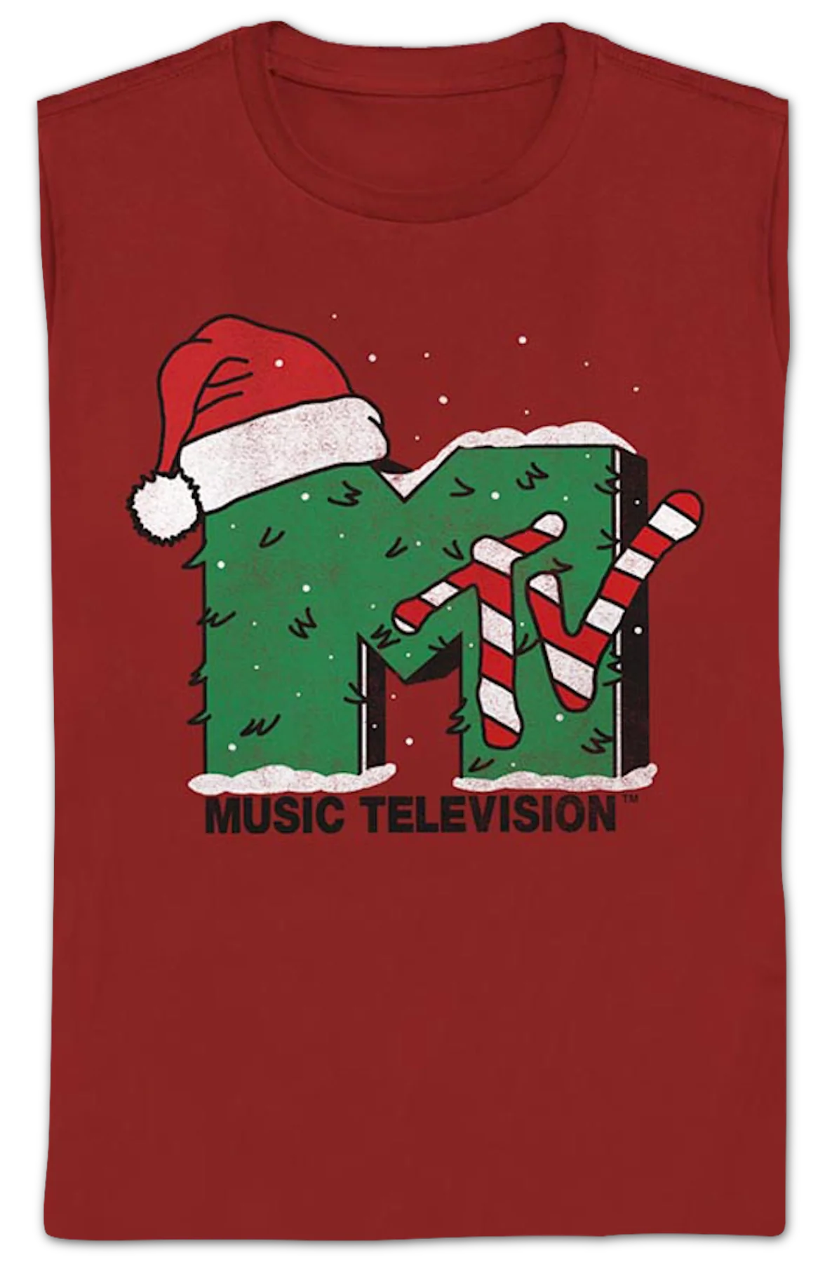 Womens MTV Christmas Shirt - Image 2