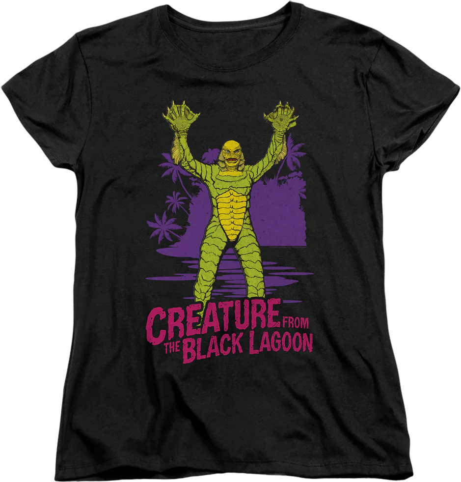 Womens Neon Creature From The Black Lagoon Shirt