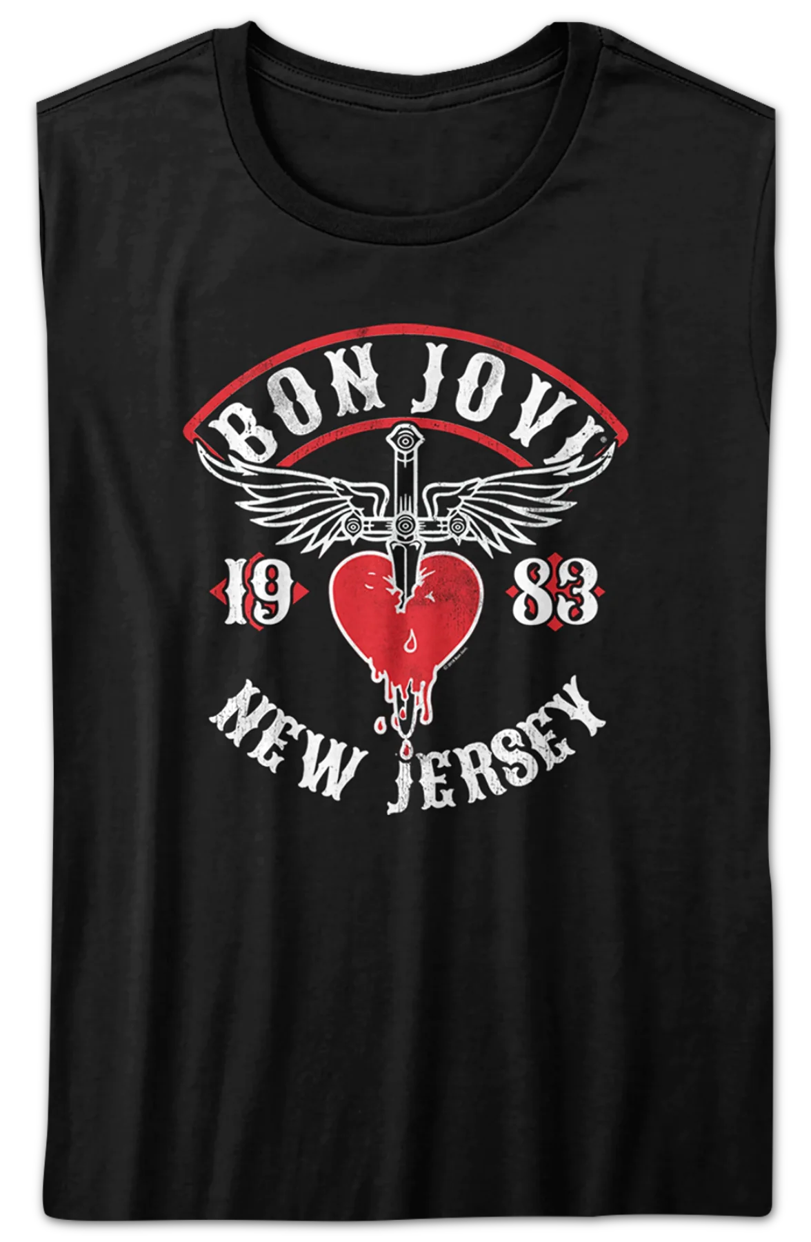 Womens New Jersey 1983 Bon Jovi Shirt - Image 2