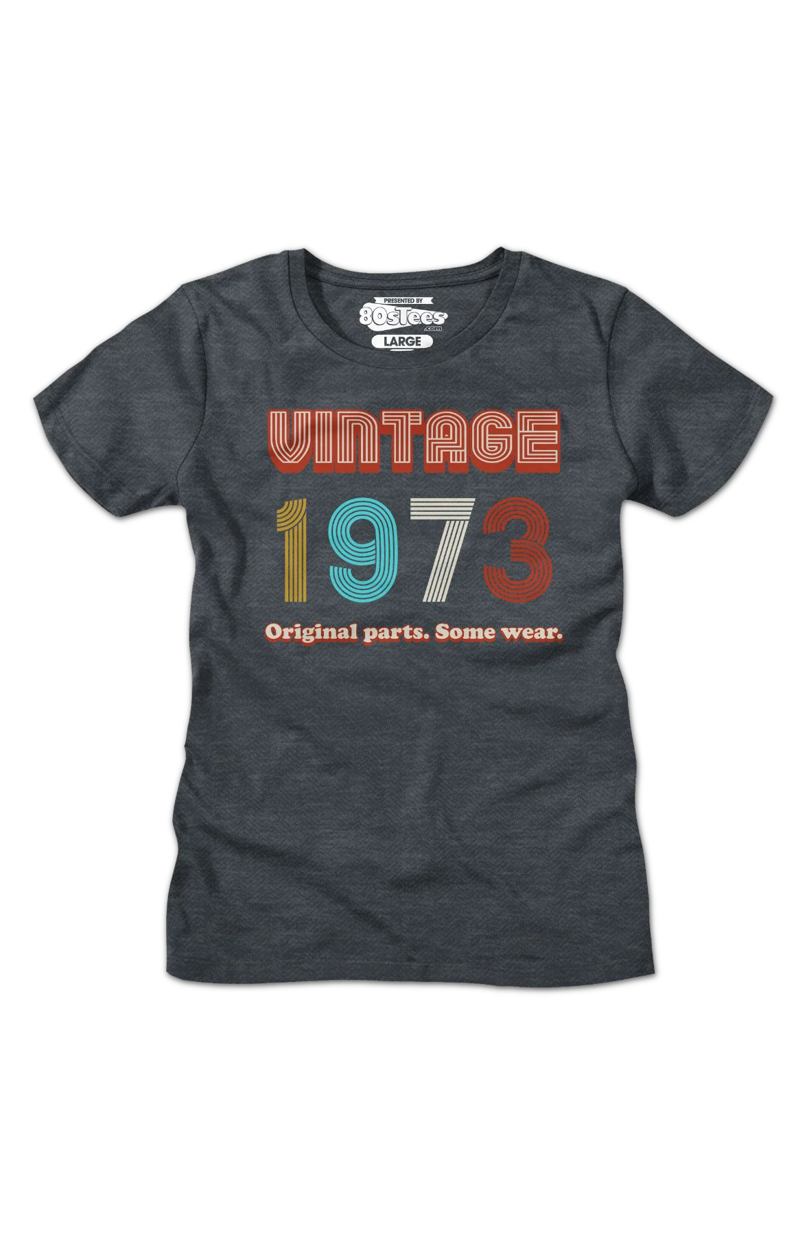 Womens Original Parts Some Wear Vintage 1973 Shirt - Image 2