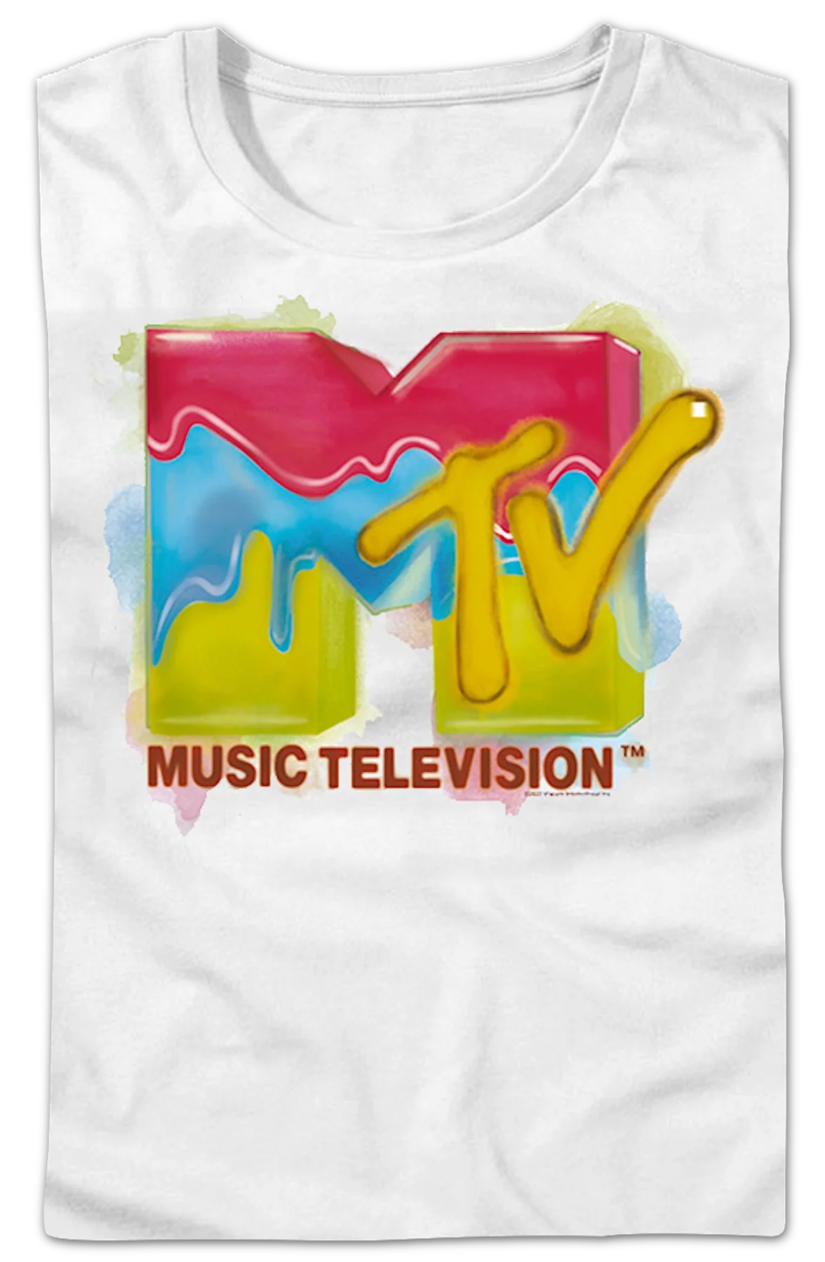 Womens Painted Logo MTV Shirt - Image 2