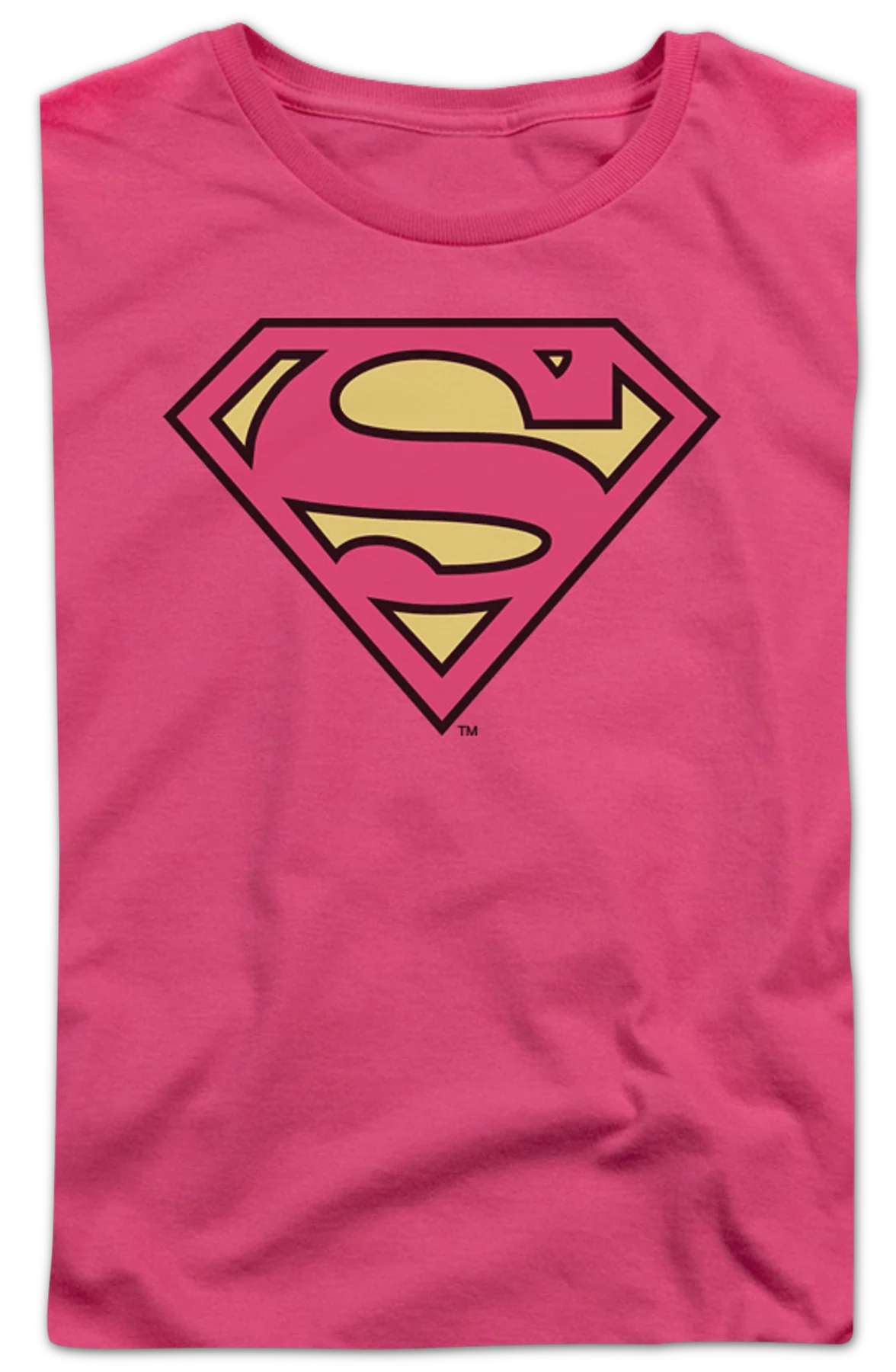 Womens Pink Supergirl DC Comics Shirt - Image 2