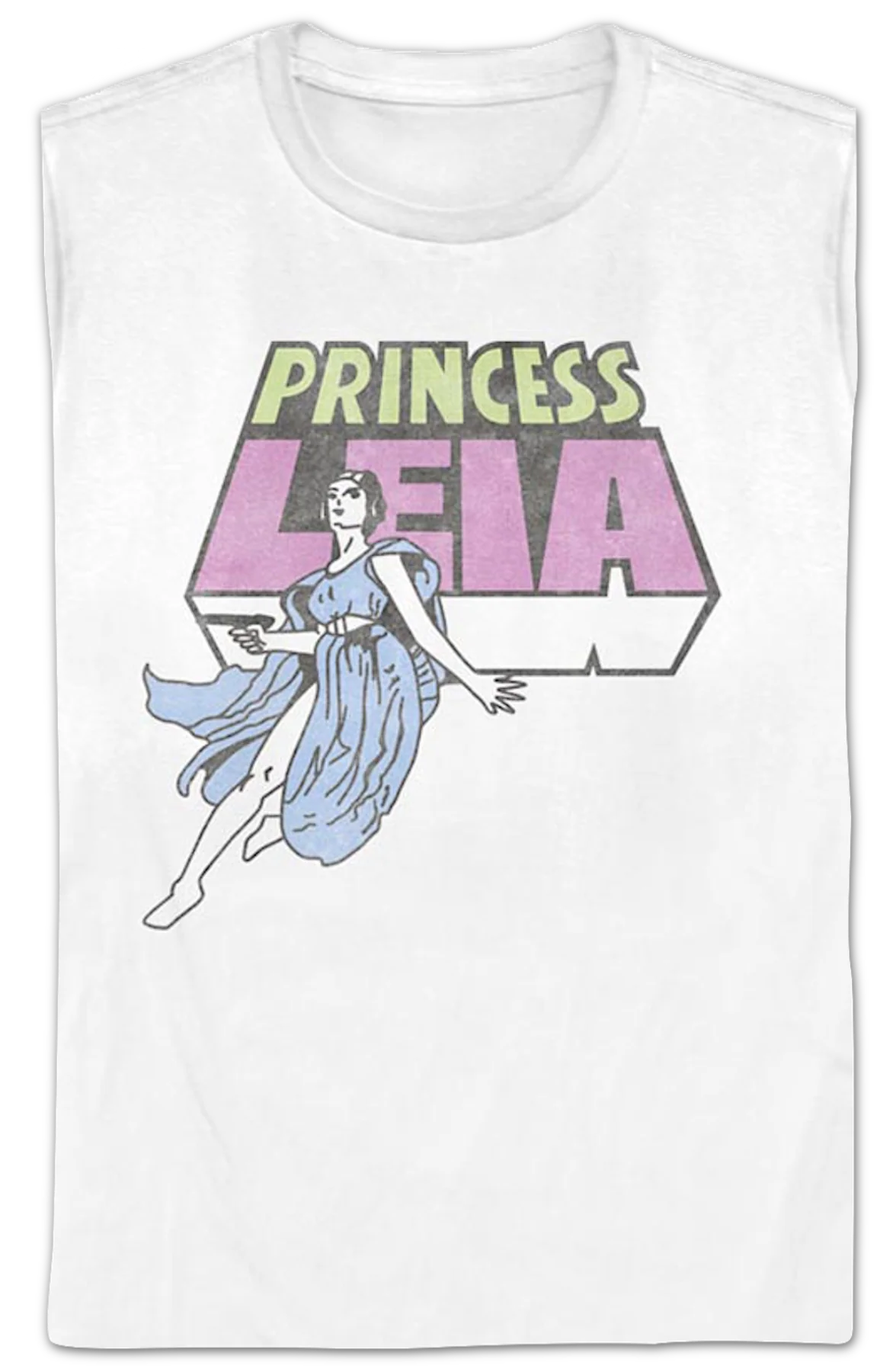 Womens Princess Leia Sketch Star Wars Shirt - Image 2