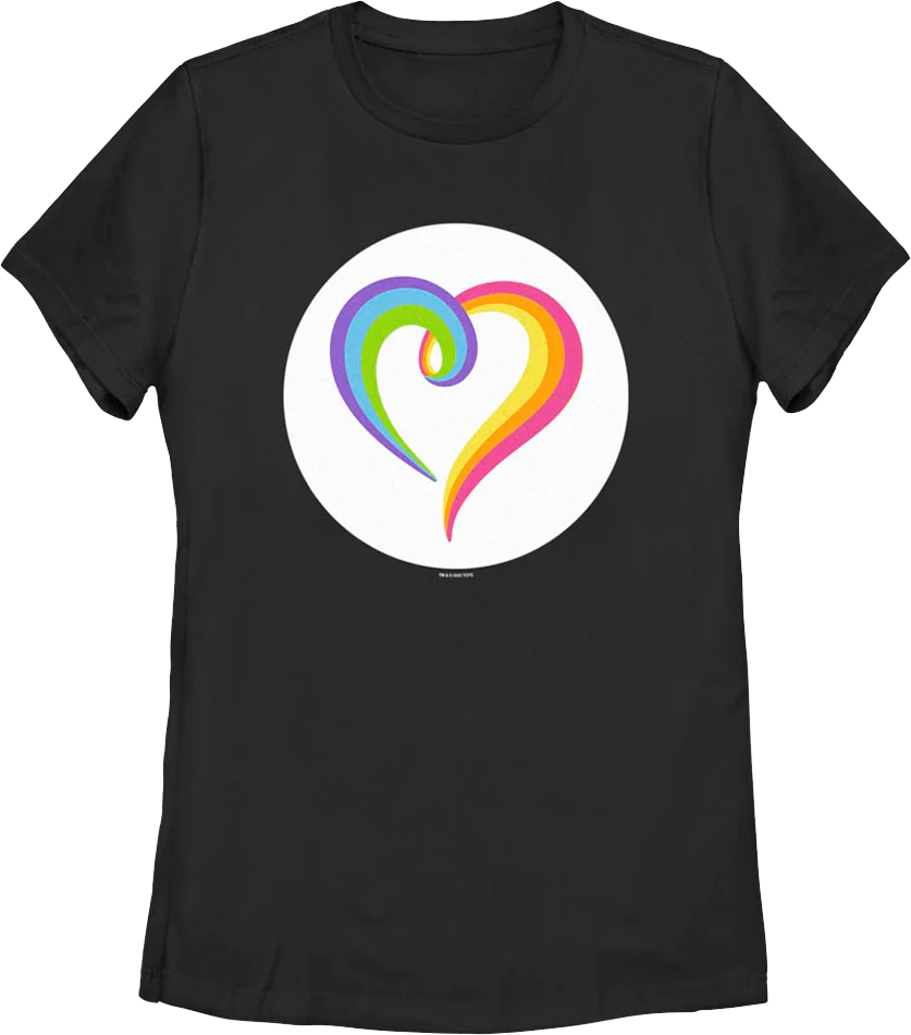 Womens Rainbow Heart Care Bears Shirt