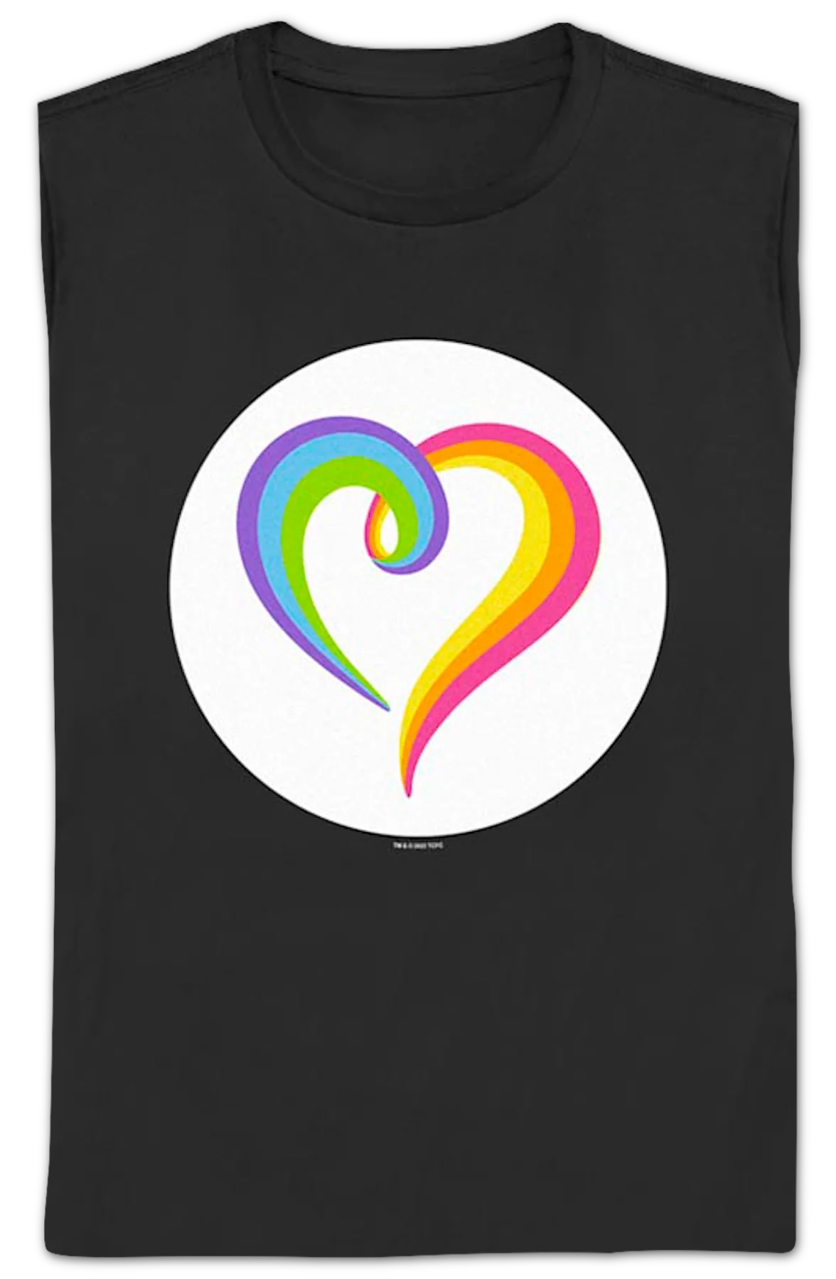 Womens Rainbow Heart Care Bears Shirt - Image 2
