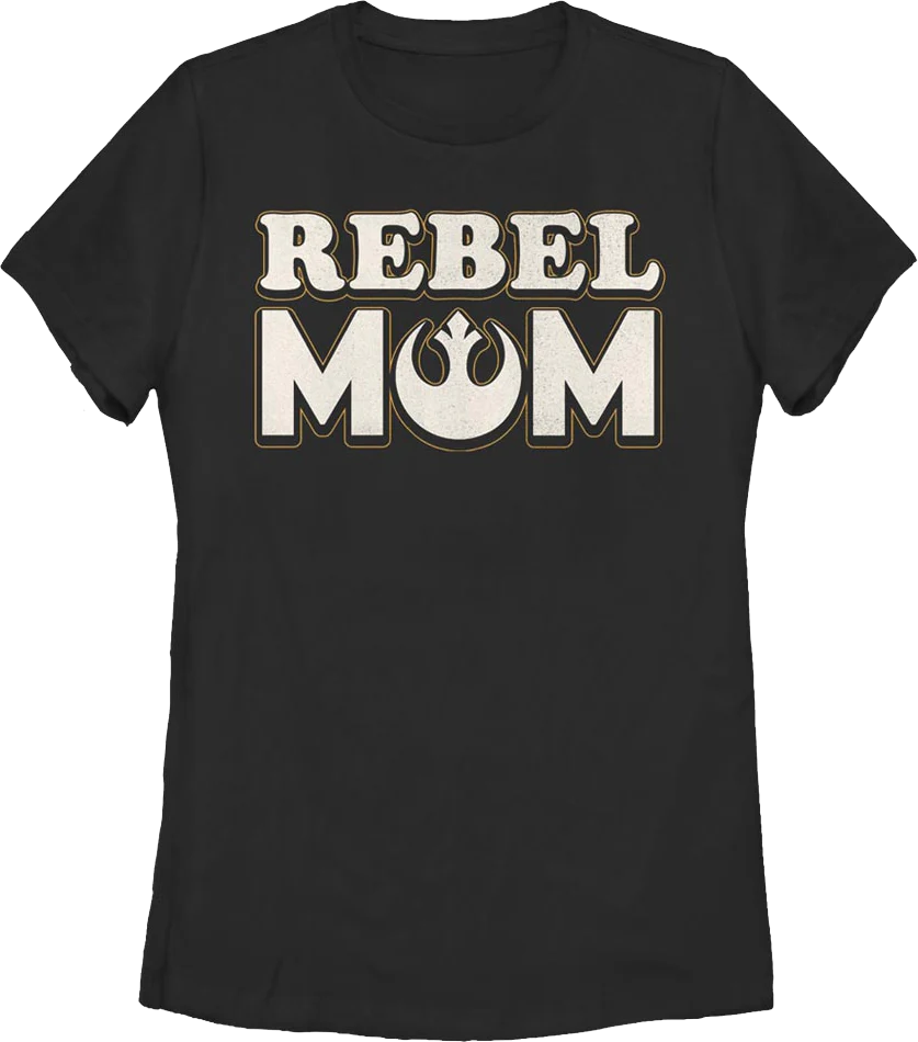 Womens Rebel Mom Star Wars Shirt