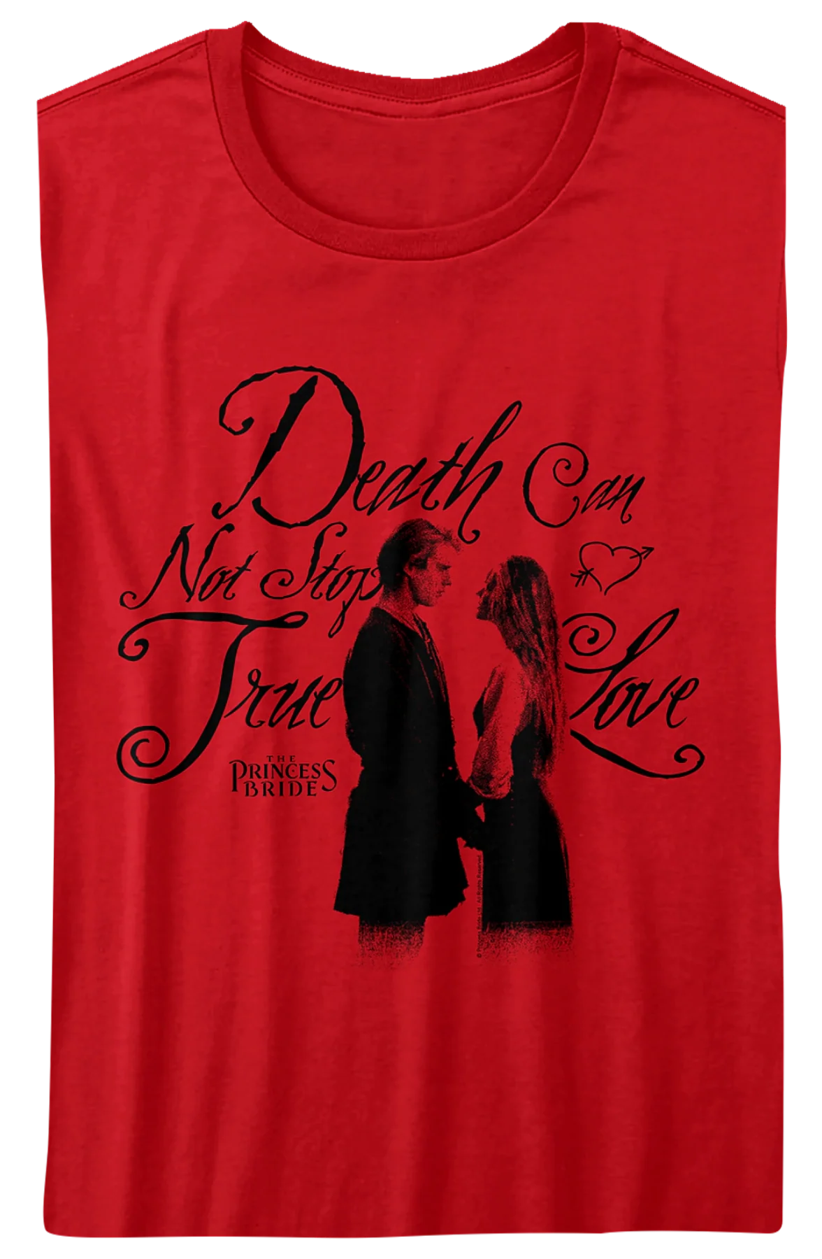 Womens Red Death Can Not Stop True Love Princess Bride Shirt - Image 2