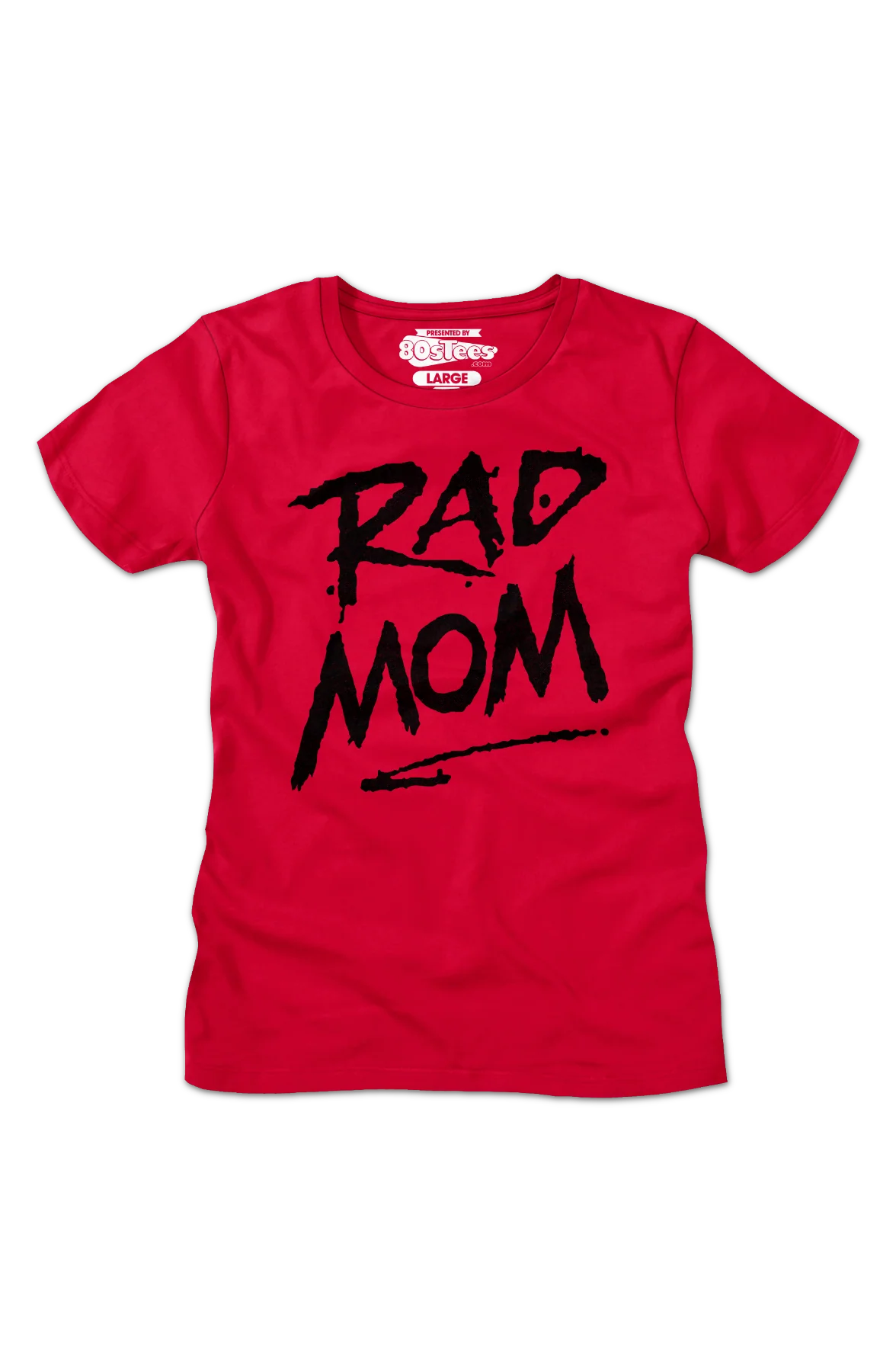 Womens Red Rad Mom Shirt - Image 2