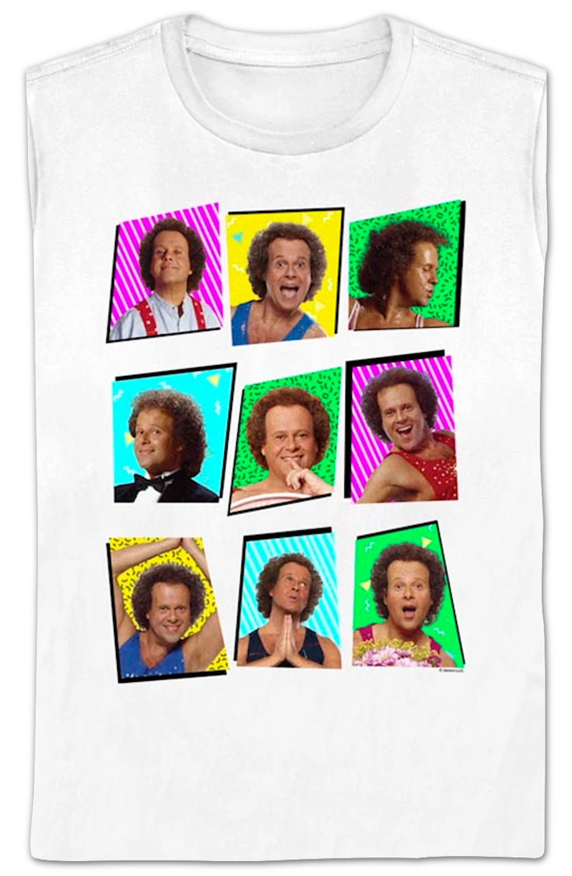 Womens Retro Collage Richard Simmons Shirt - Image 2