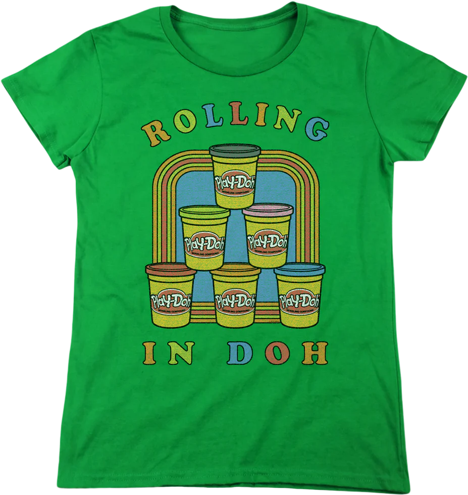 Womens Rolling In Doh Play-Doh Shirt - Image 2