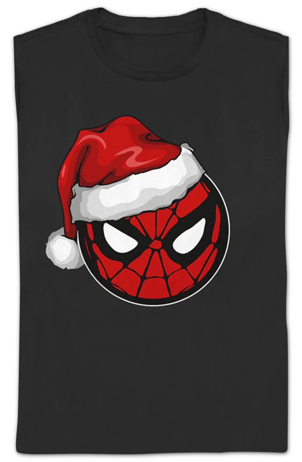 Womens Santa Hat Spider-Man Shirt - Image 2