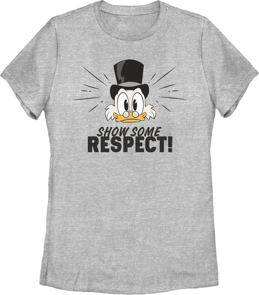 Womens Scrooge McDuck Show Some Respect DuckTales Shirt