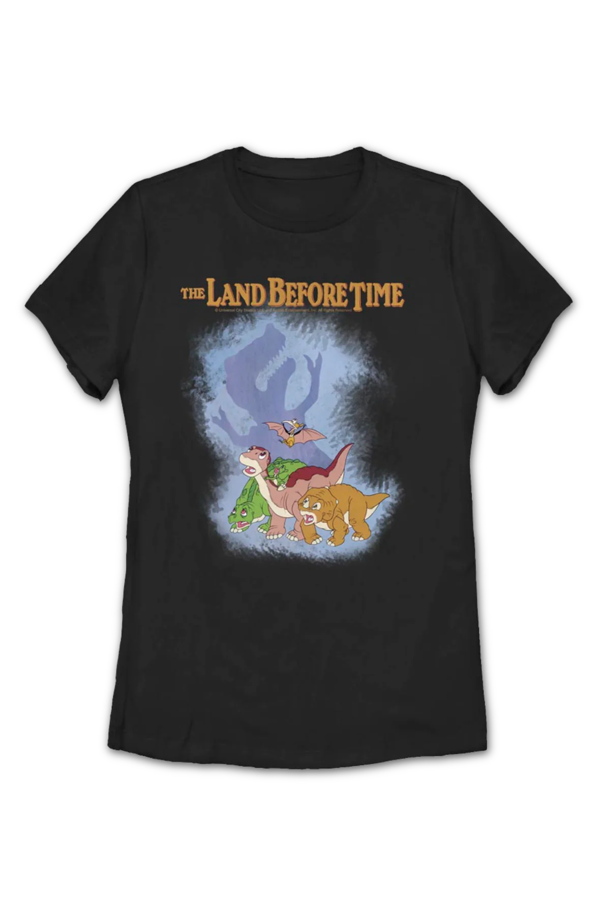 Womens Sharptooth Shadow Land Before Time Shirt - Image 2